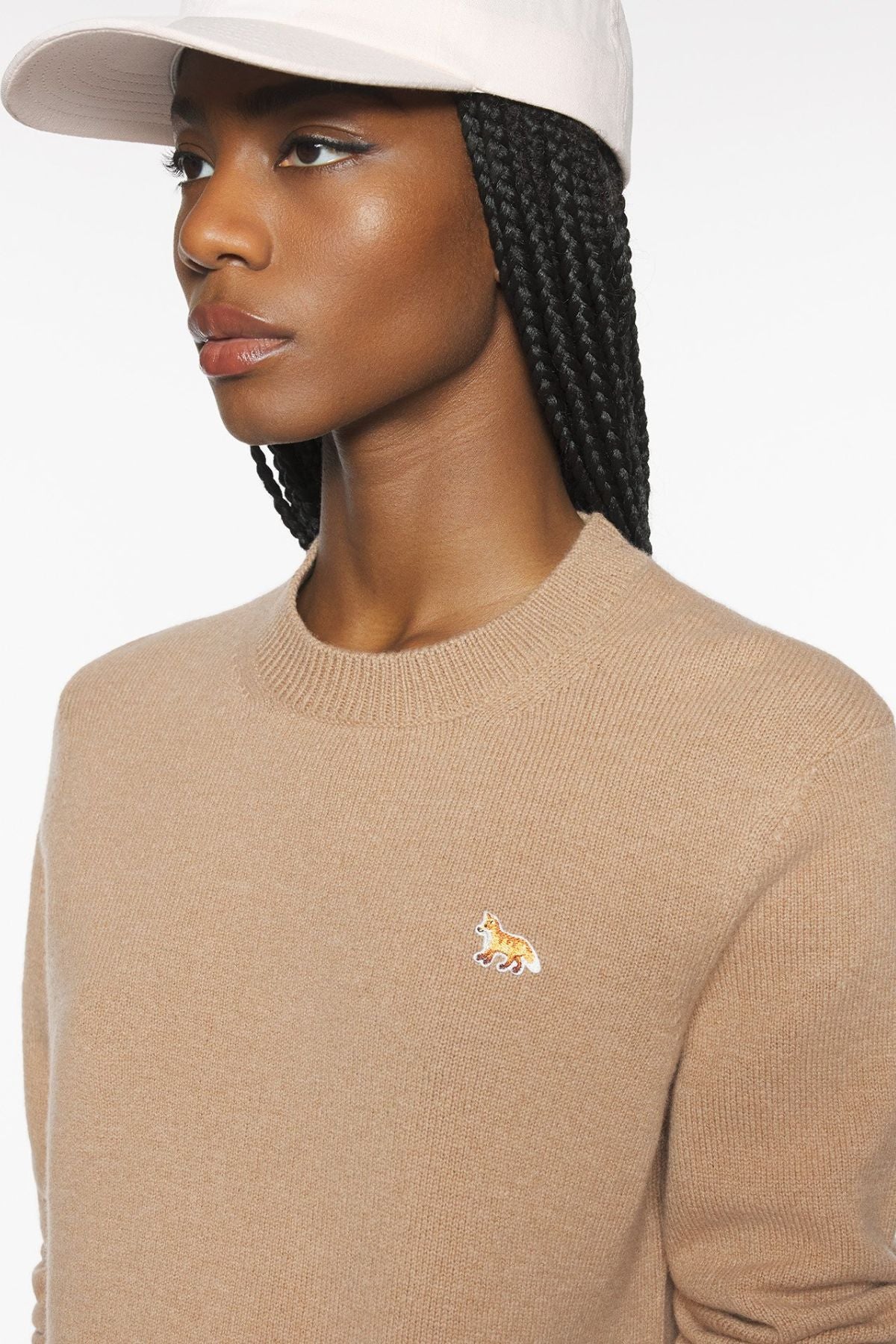 Maison Kitsuné Baby Fox Regular Jumper - Brown - Image 4