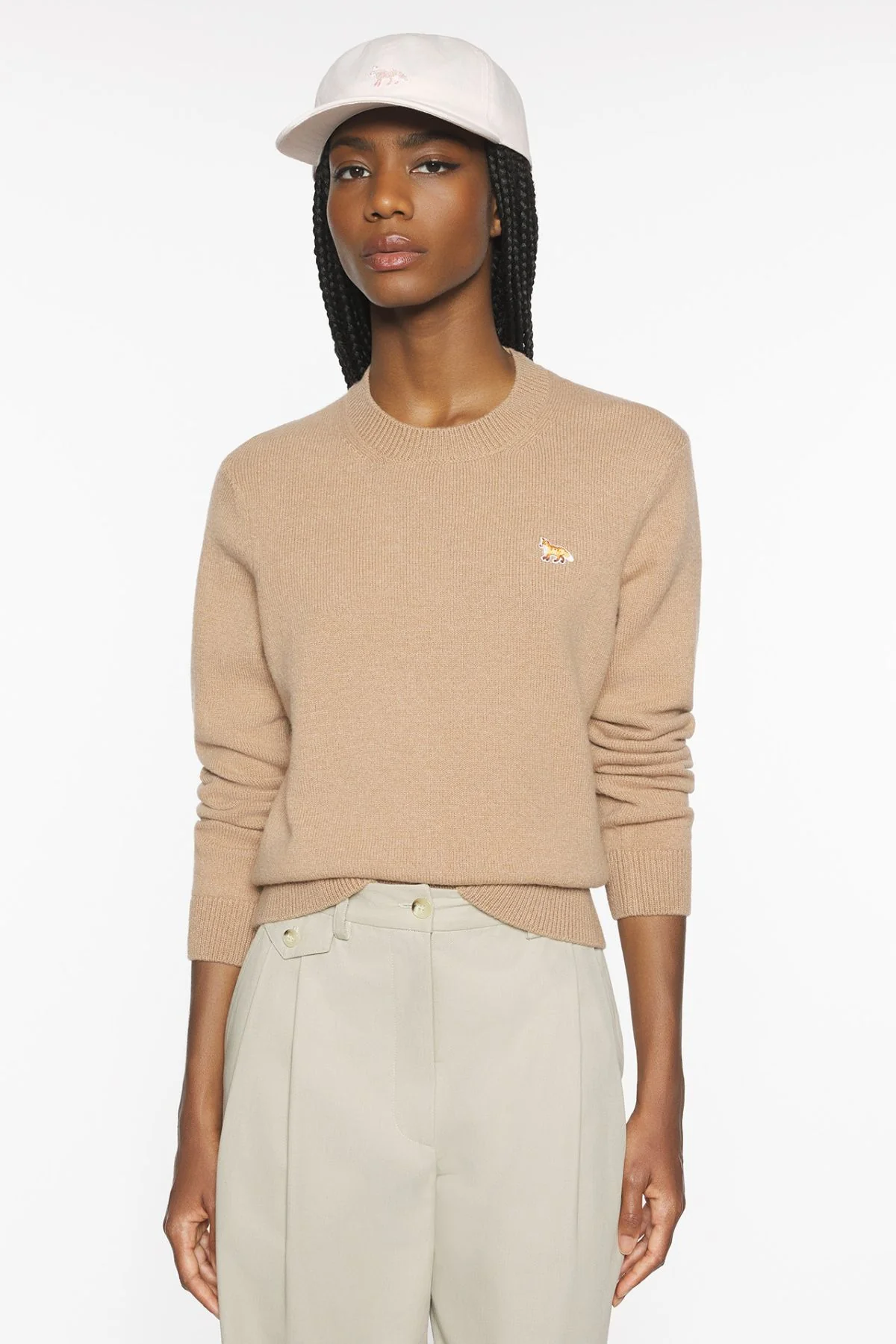 Maison Kitsuné Baby Fox Regular Jumper - Brown - Image 5