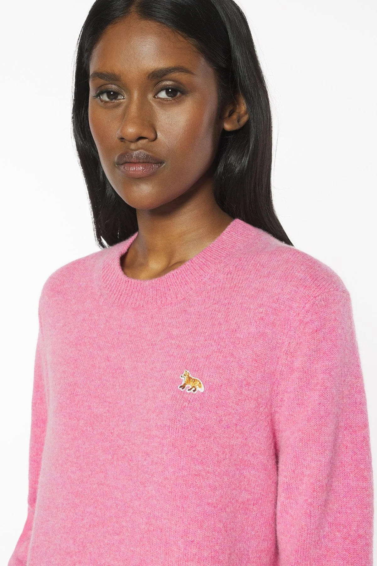 Maison Kitsuné Baby Fox Regular Jumper - Pale Rose - Image 4