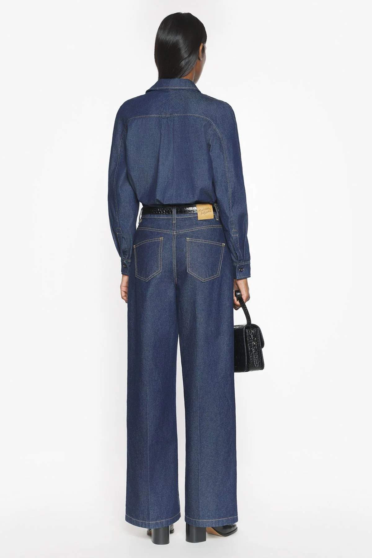 Maison Kitsuné Designed Back Shirt - Indigo - Image 3