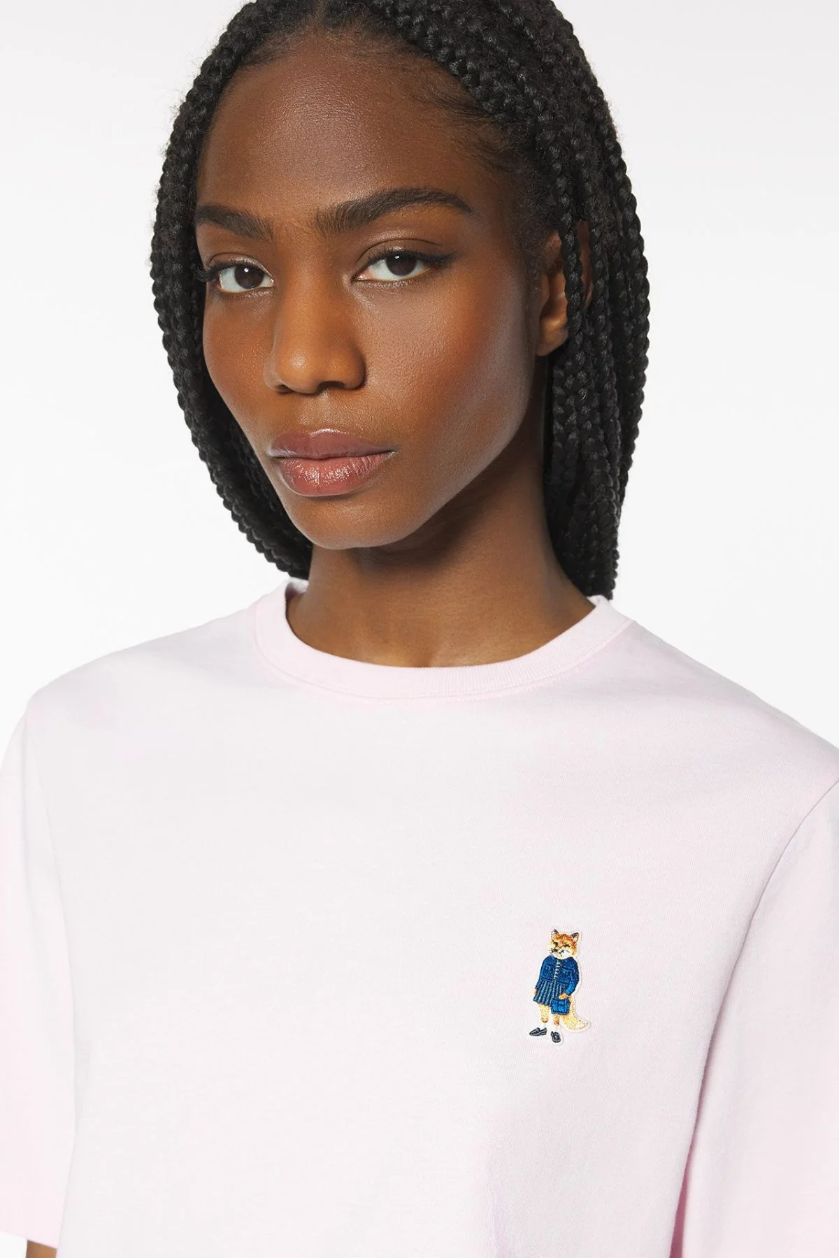 Maison Kitsuné Dressed Fox T-Shirt - Pale Rose - Image 3