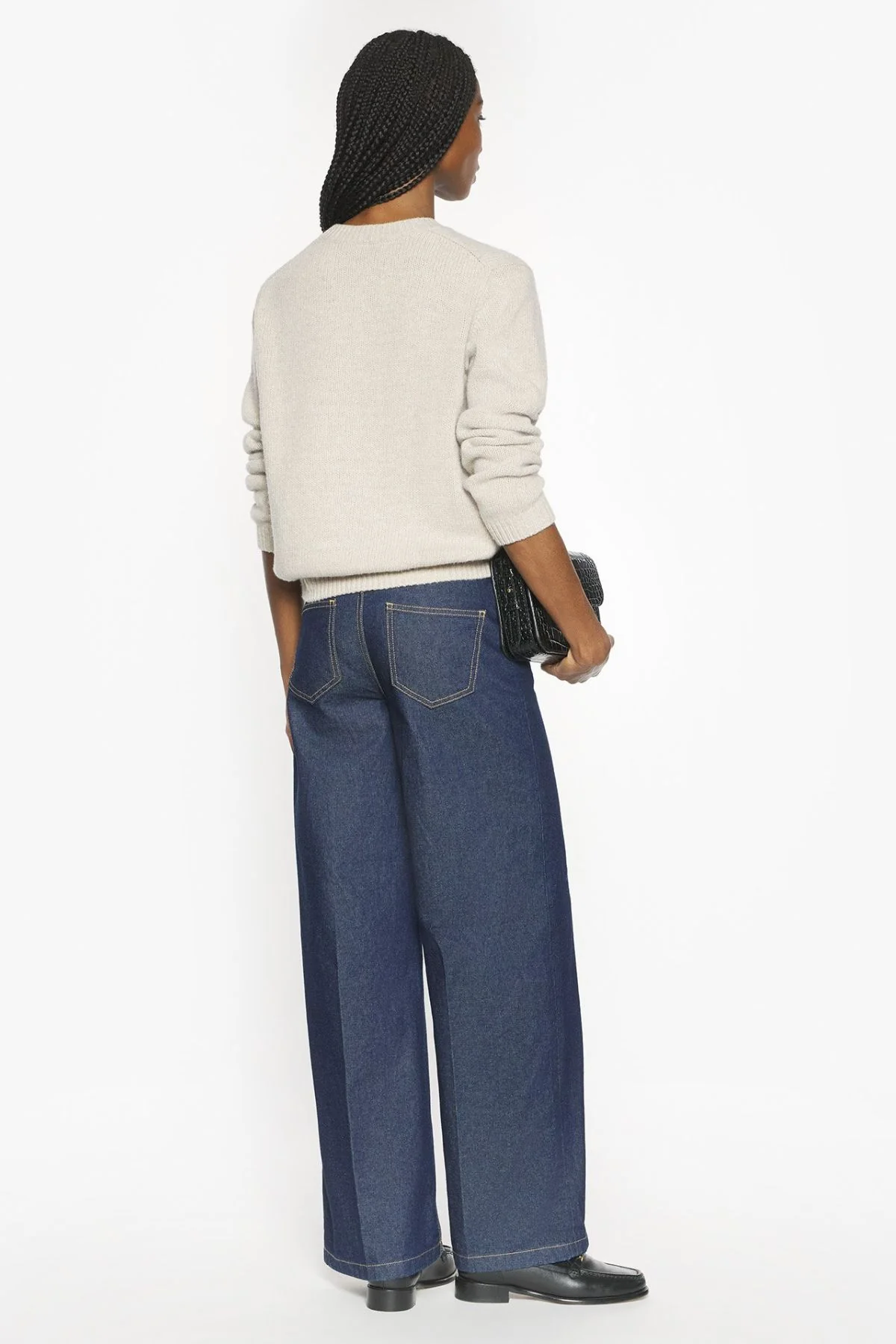 Maison Kitsuné Dressed Fox Jumper - Parchment White - Image 3