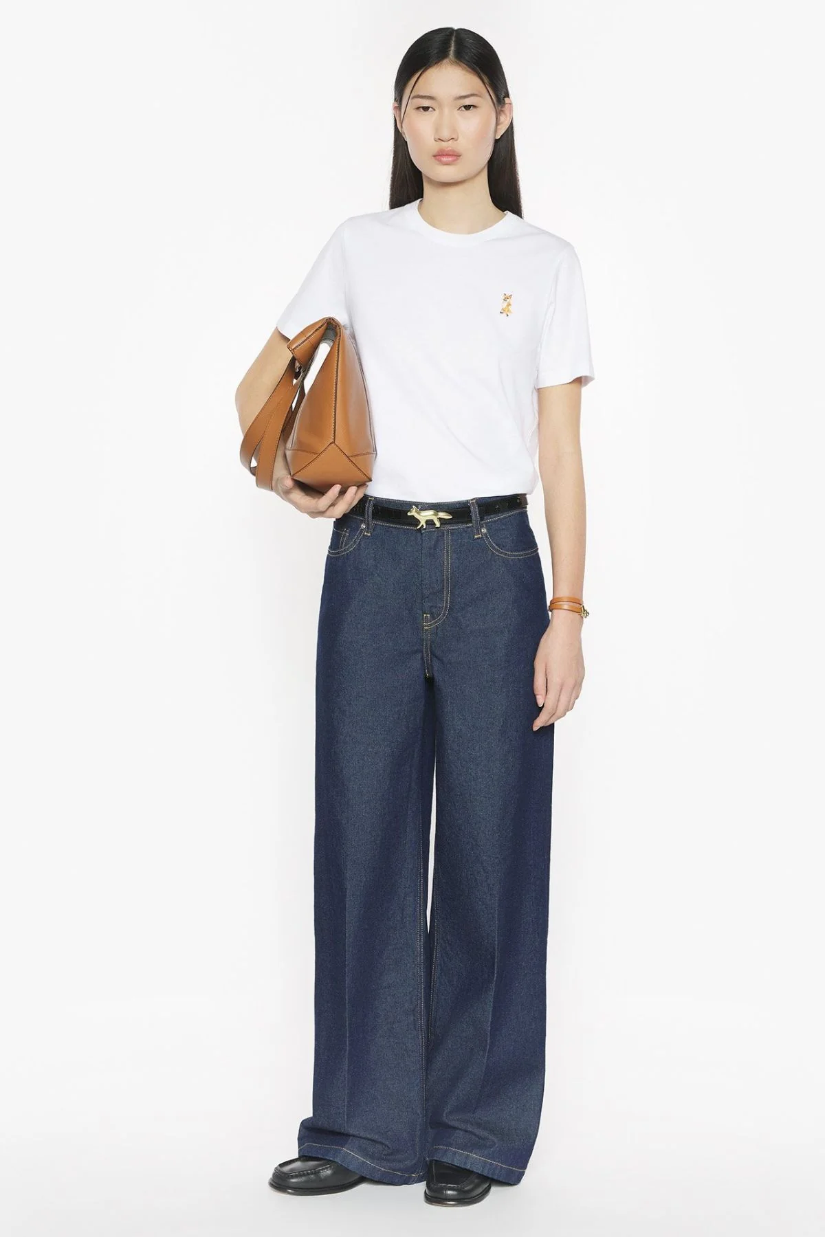 Maison Kitsuné Lady Fox Regular T-Shirt - White - Image 2