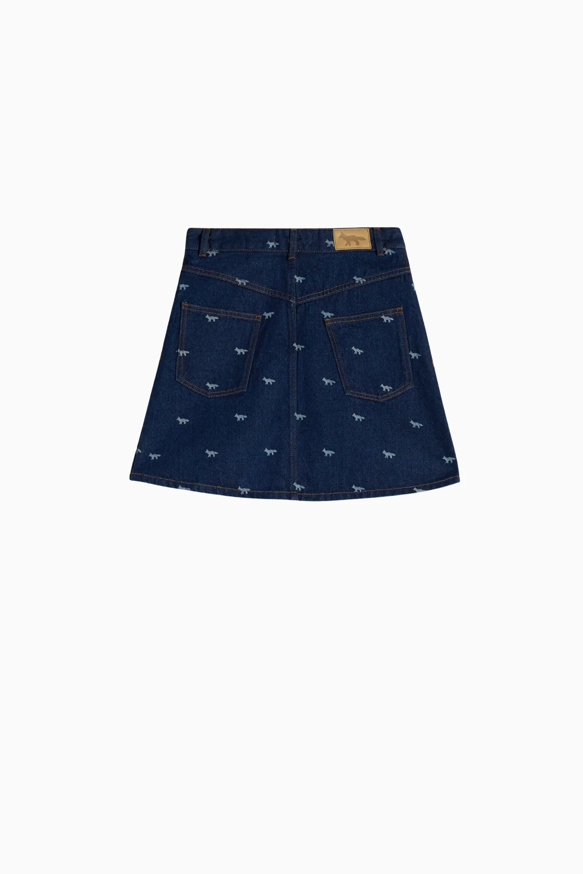 Maison Kitsuné Mini Denim Skirt - Dark Laser - Image 4