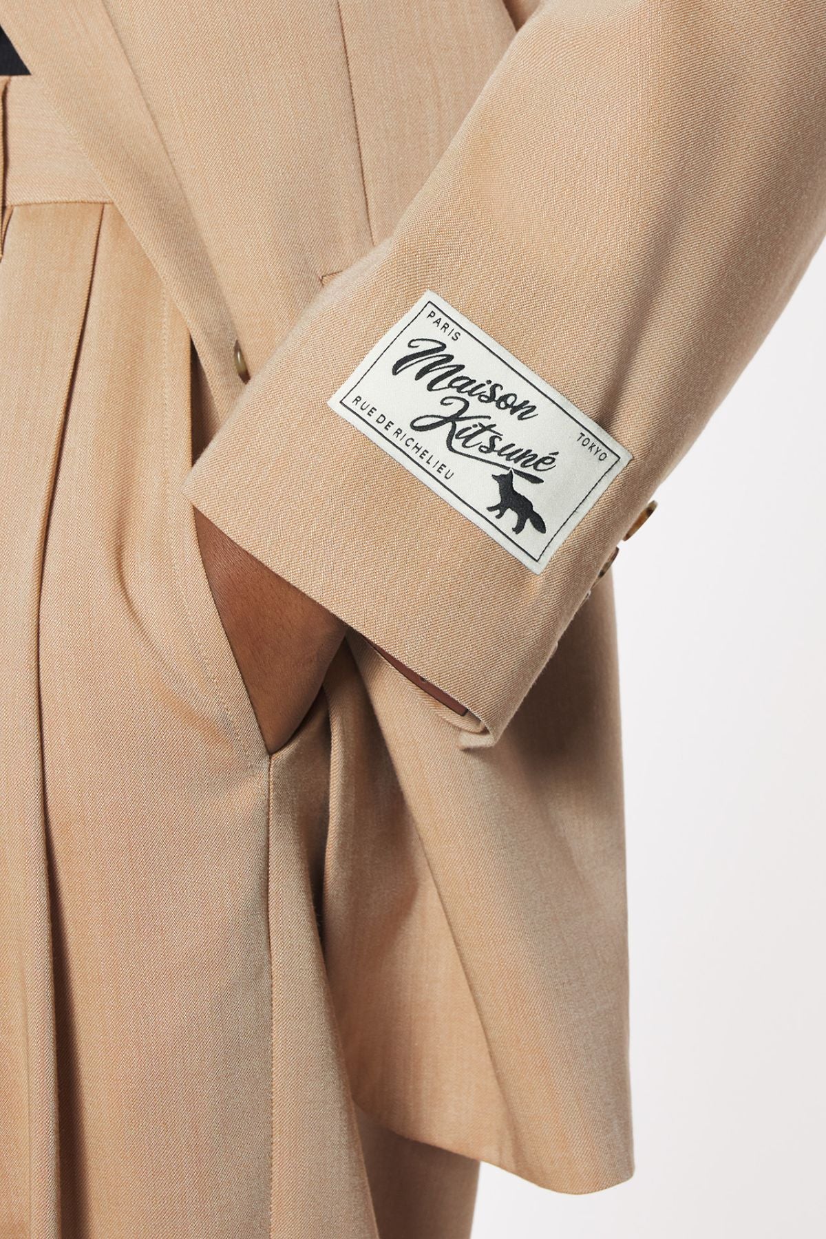 Maison Kitsuné Tailored Blazer - Sandalwood - Image 3
