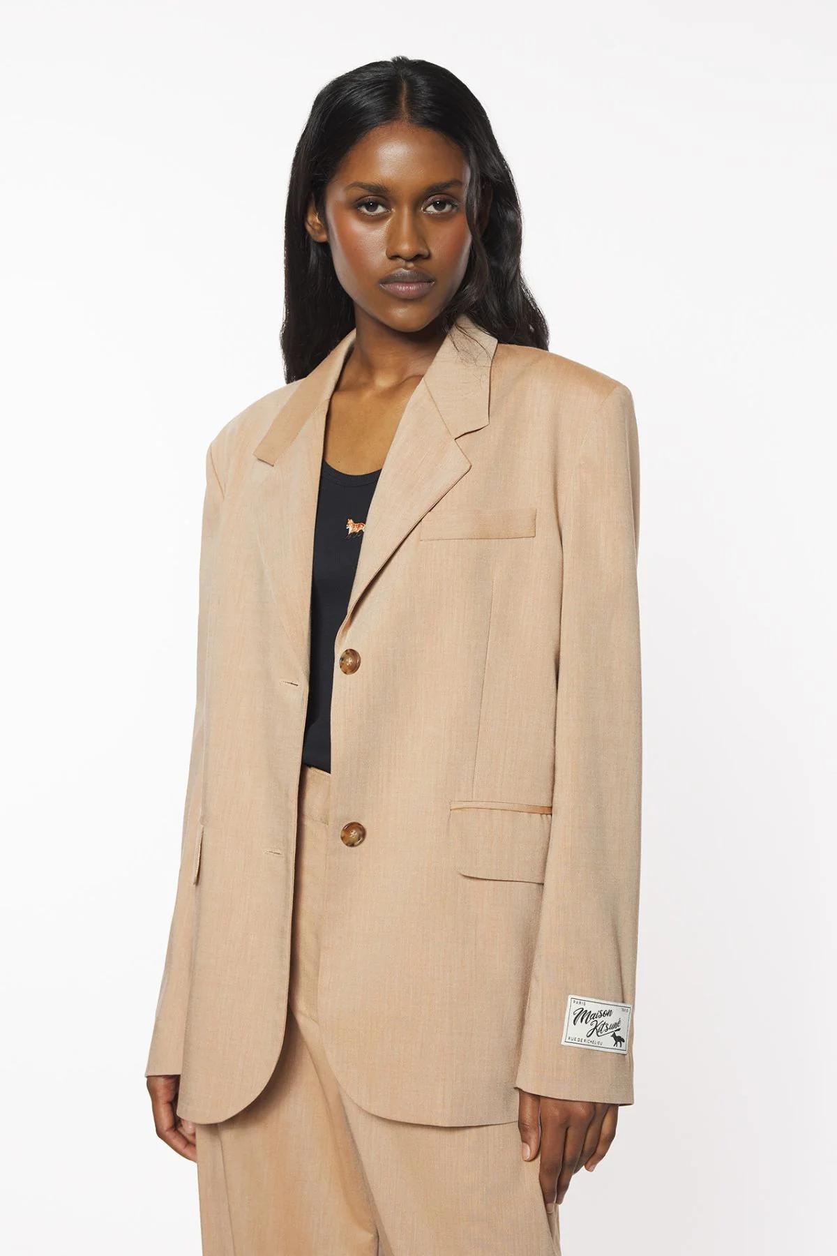 Maison Kitsuné Tailored Blazer - Sandalwood - Image 4
