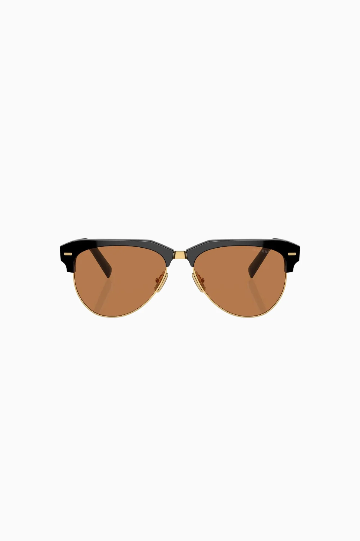 Miu Miu Pilot Sunglasses - Black/ Brown