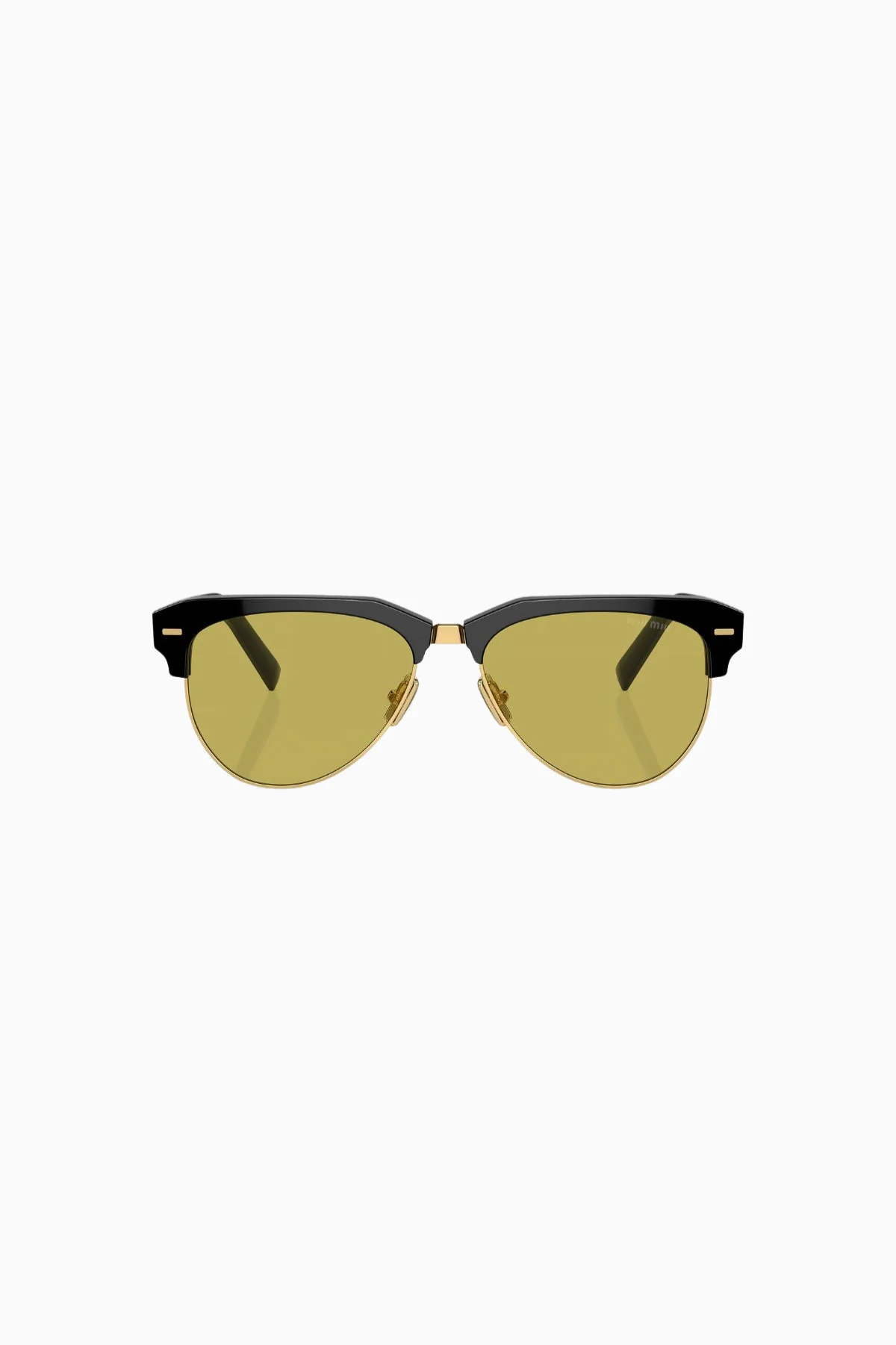 Miu Miu Pilot Sunglasses - Black/ Green