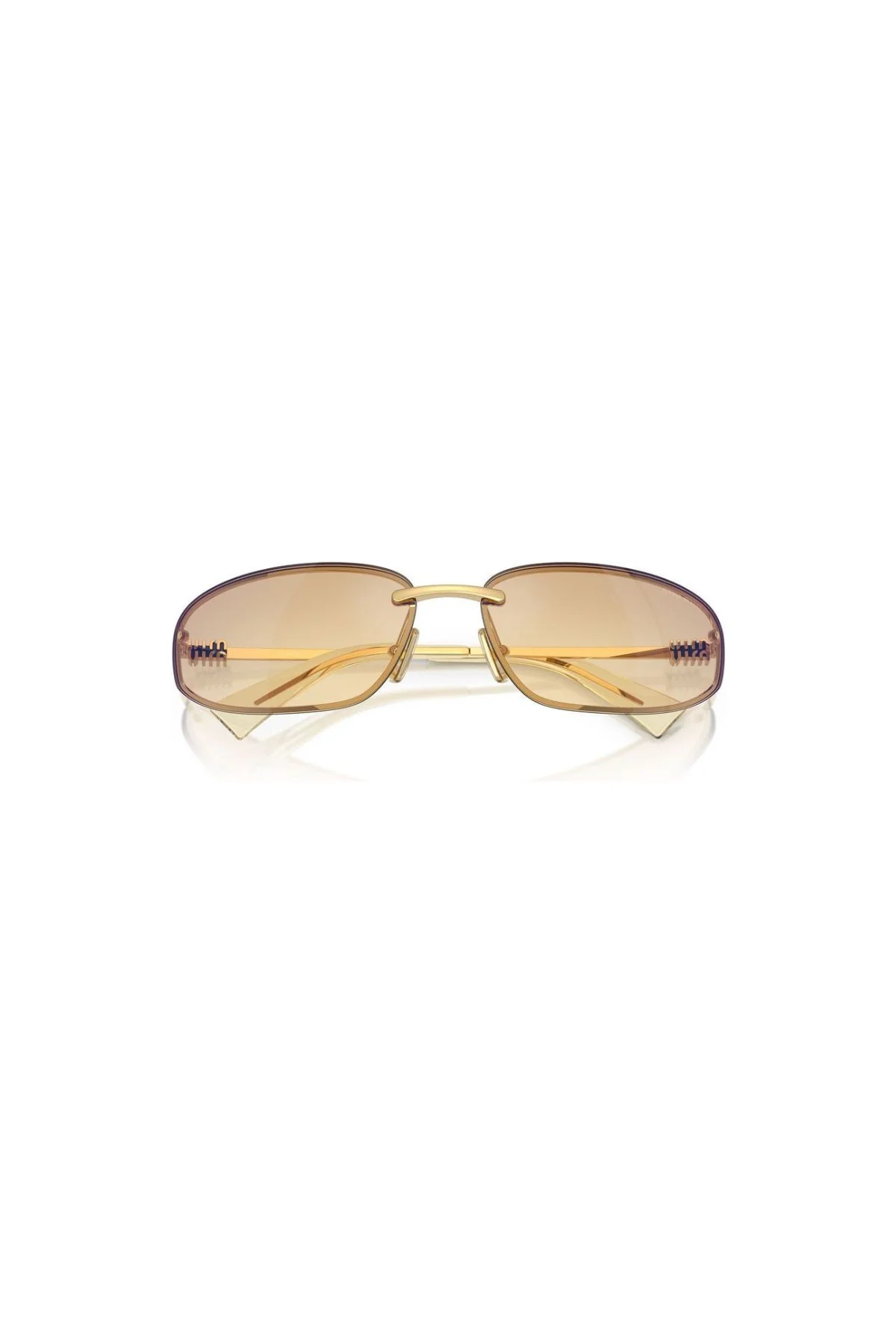 Miu Miu Sunglasses - Gold/ Yellow - Image 4