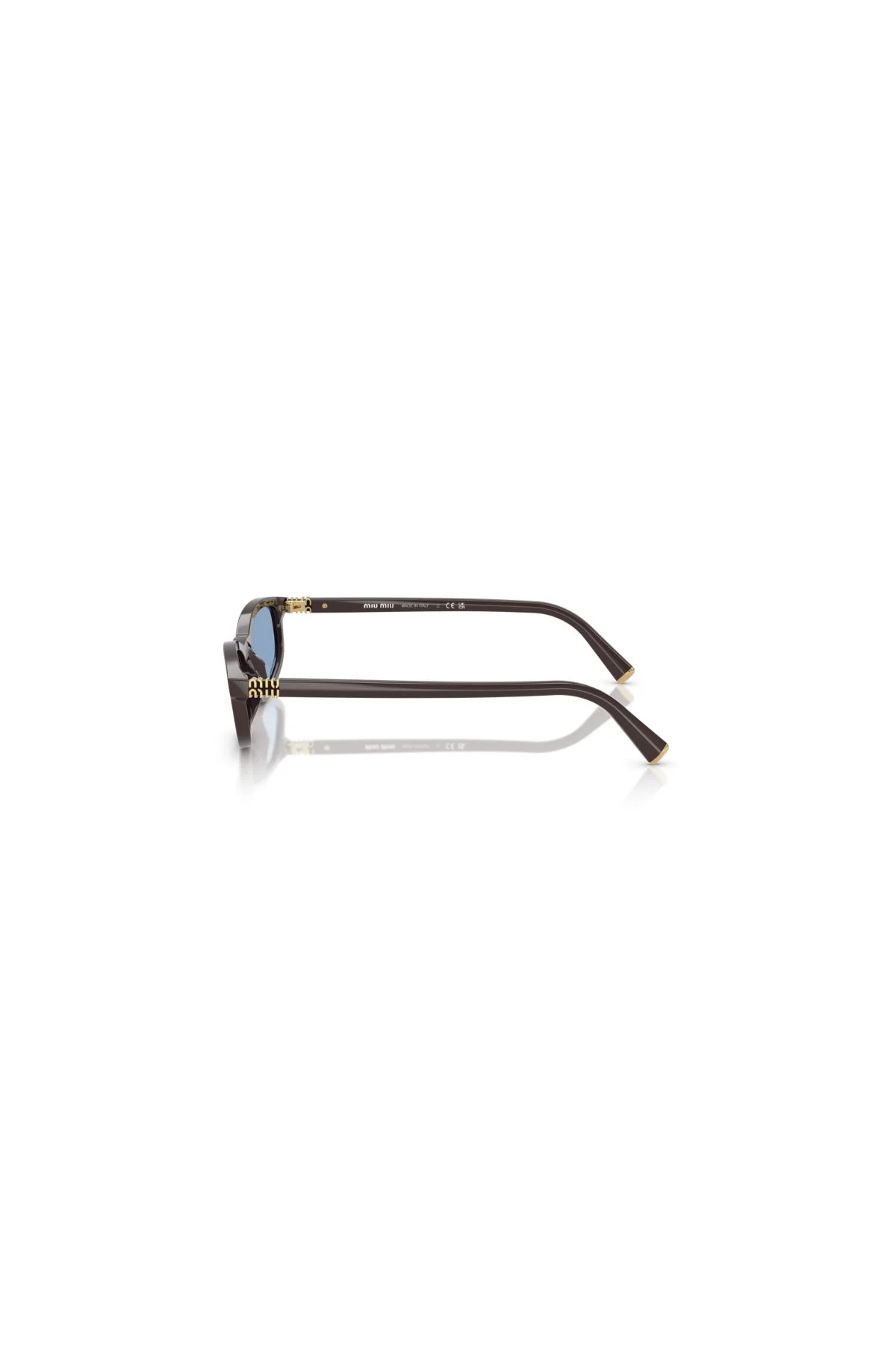 Miu Miu Sunglasses - Moka/ Light Blue - Image 4