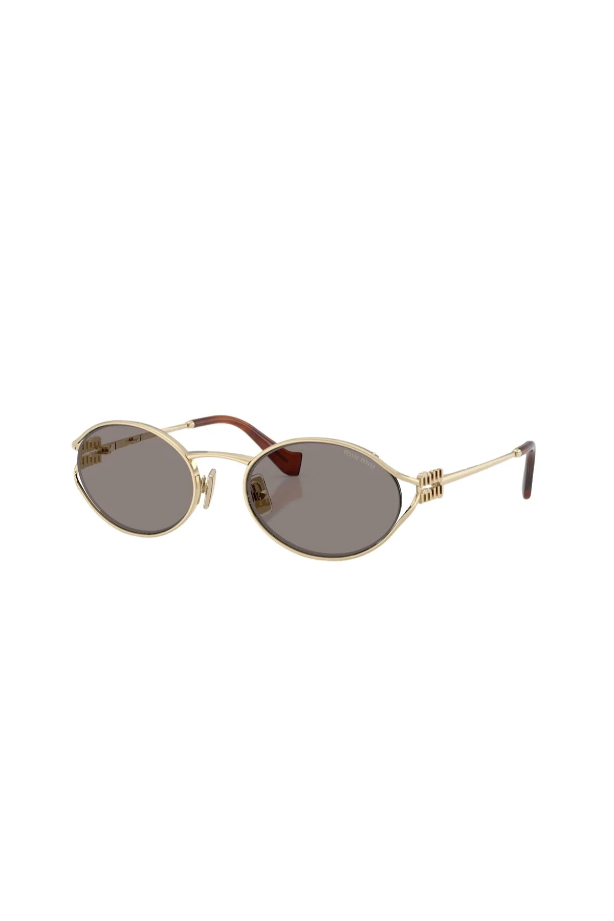 Miu Miu Sunglasses - Pale Gold/ Dark Grey - Image 2