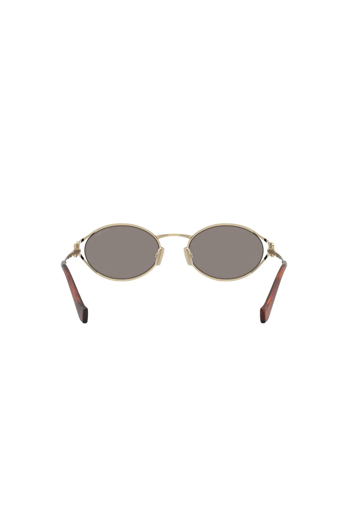 Miu Miu Sunglasses - Pale Gold/ Dark Grey - Image 4