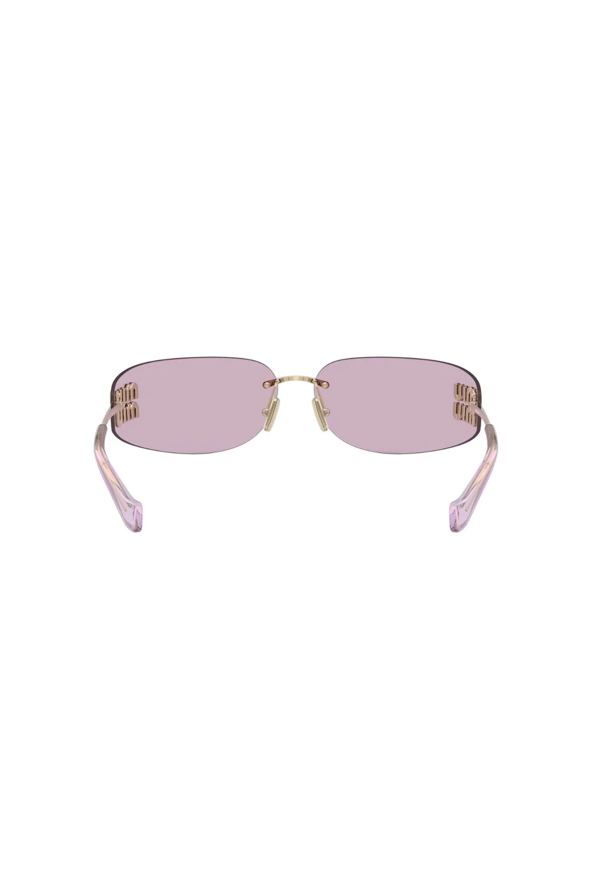 Miu Miu Sunglasses - Pale Gold/ Lilac - Image 3