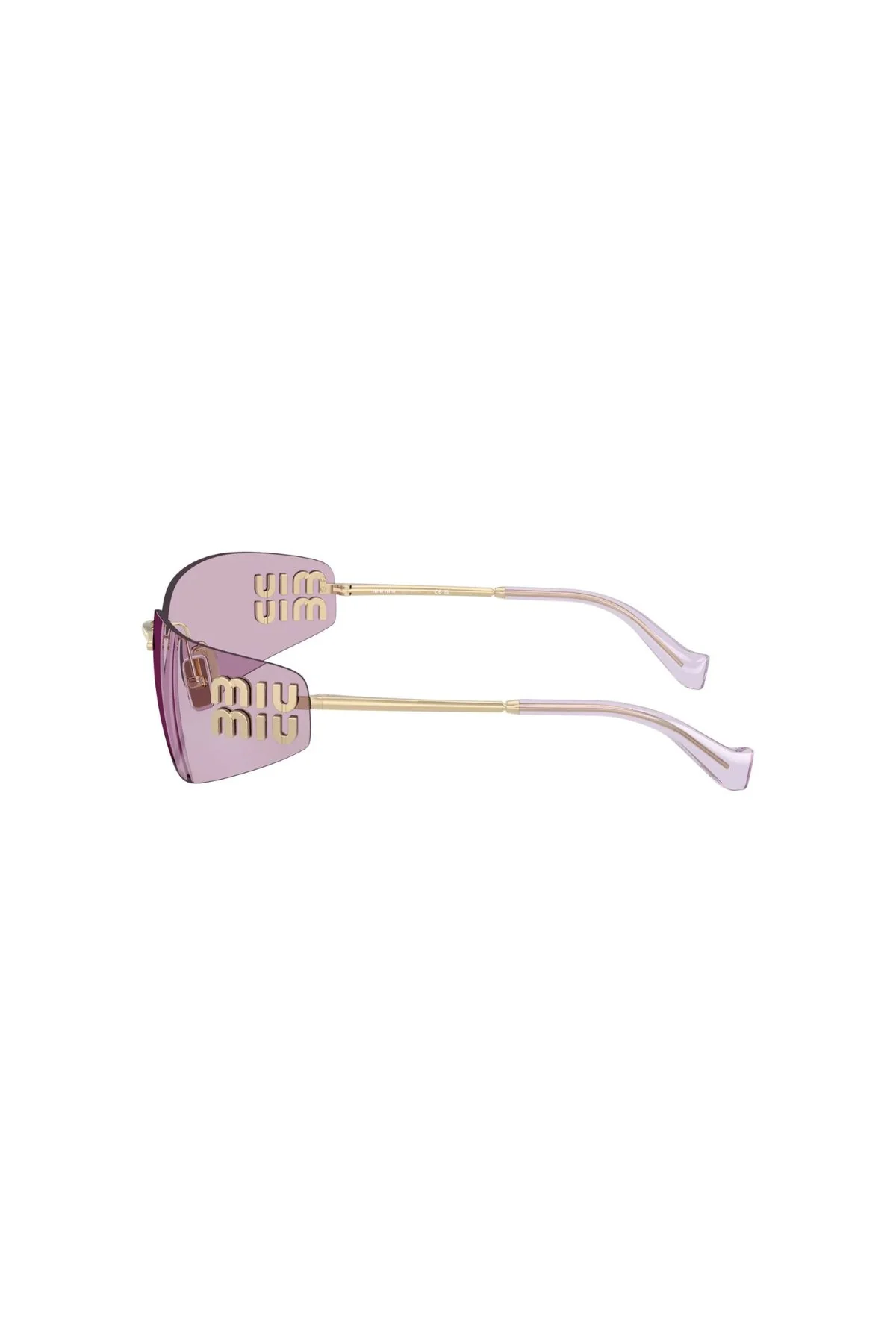 Miu Miu Sunglasses - Pale Gold/ Lilac - Image 4
