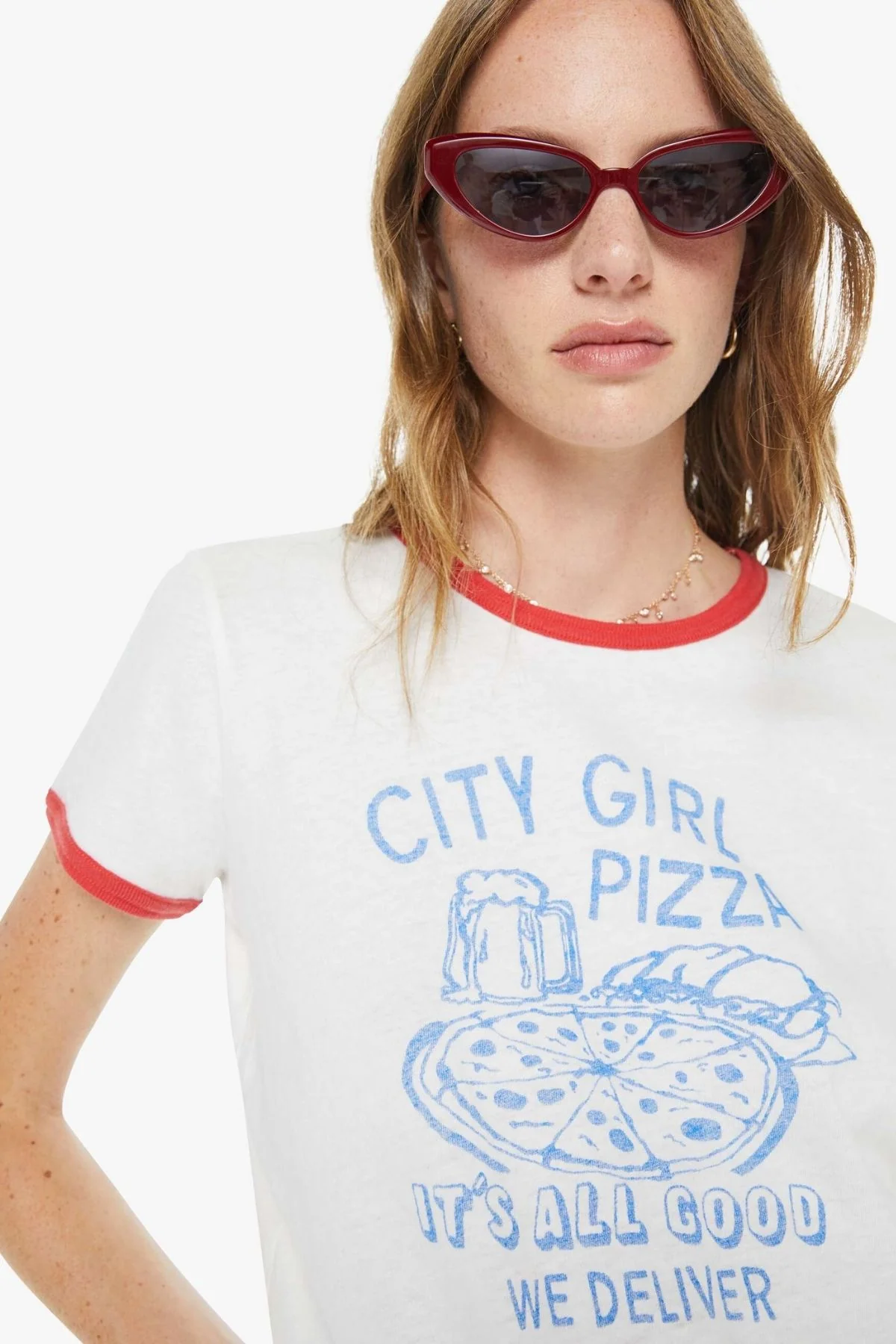 Mother The Lil' Goodie Ringer - City Girl Pizza - Image 4