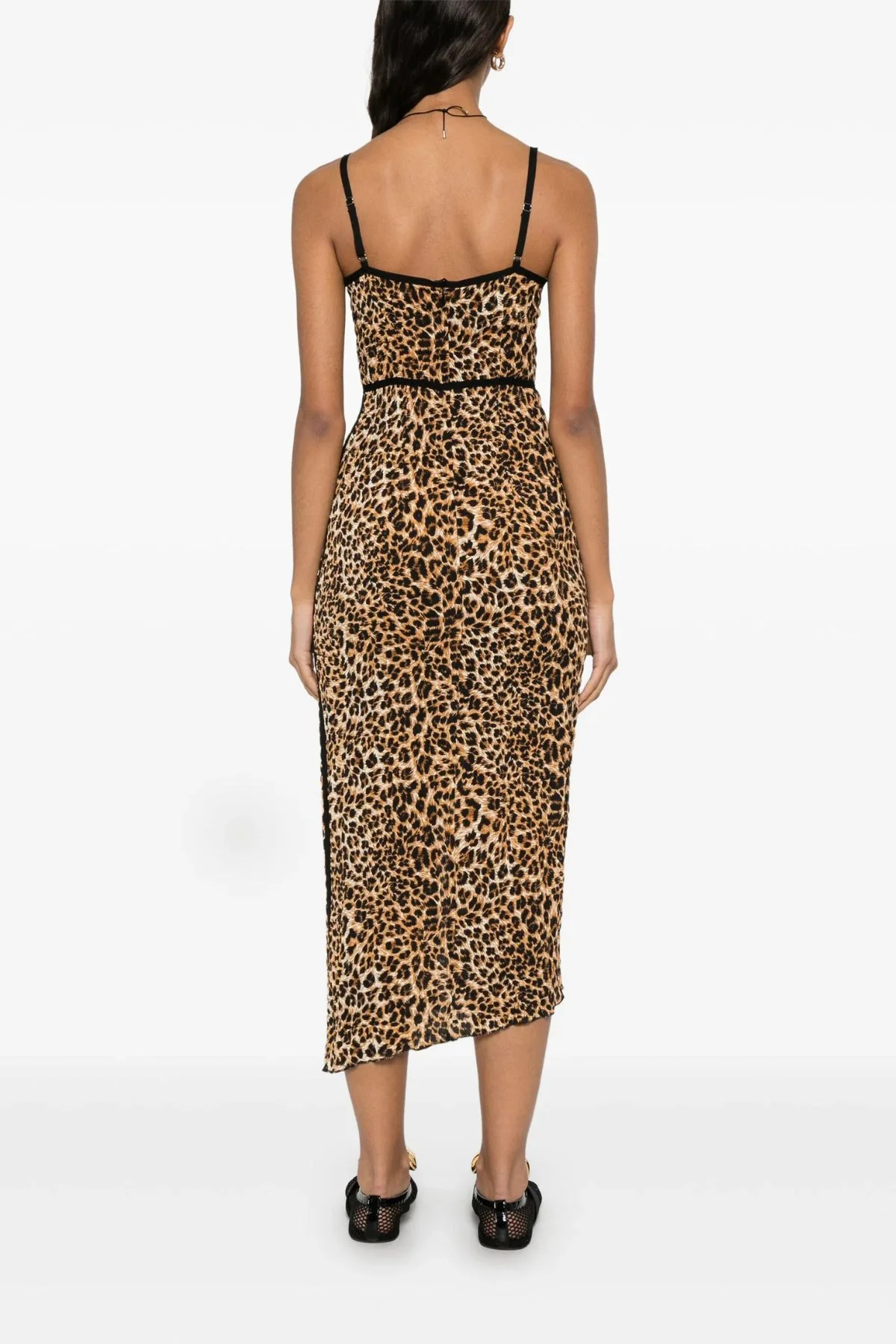 Nanushka Abir Leopard Print Dress - Ocelot - Image 4