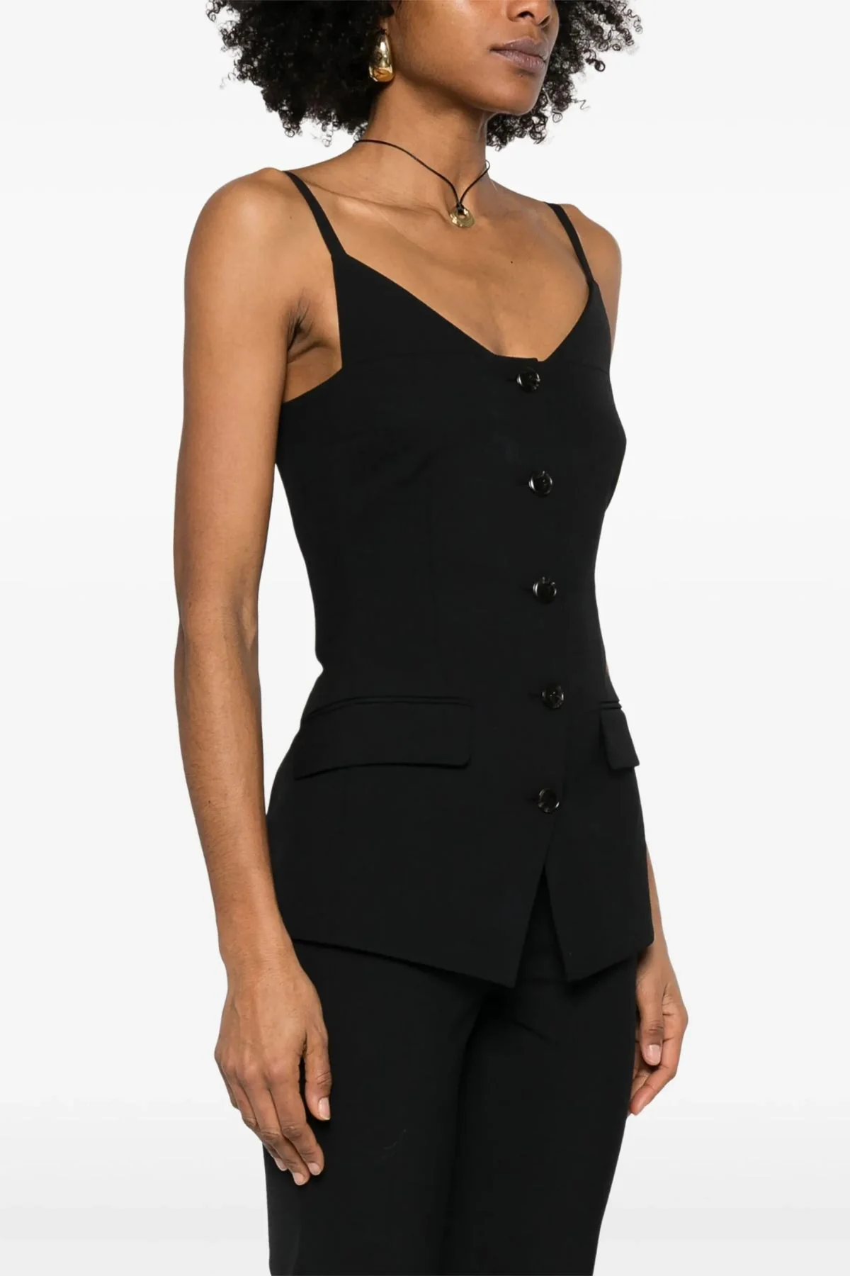 Nanushka Cinda Top - Black - Image 4