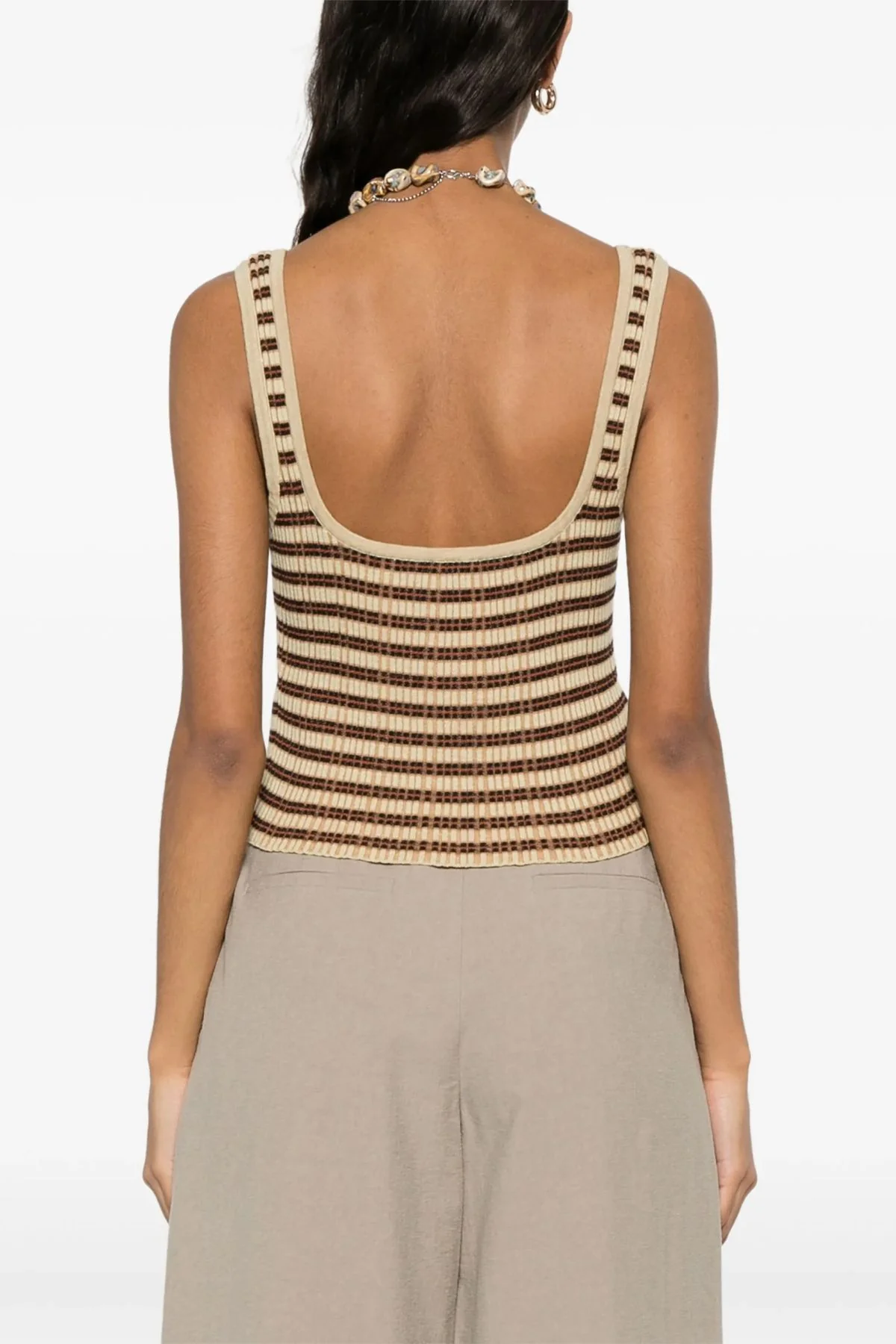 Nanushka Delfine Tank Top - Multicolour Stripe - Image 4