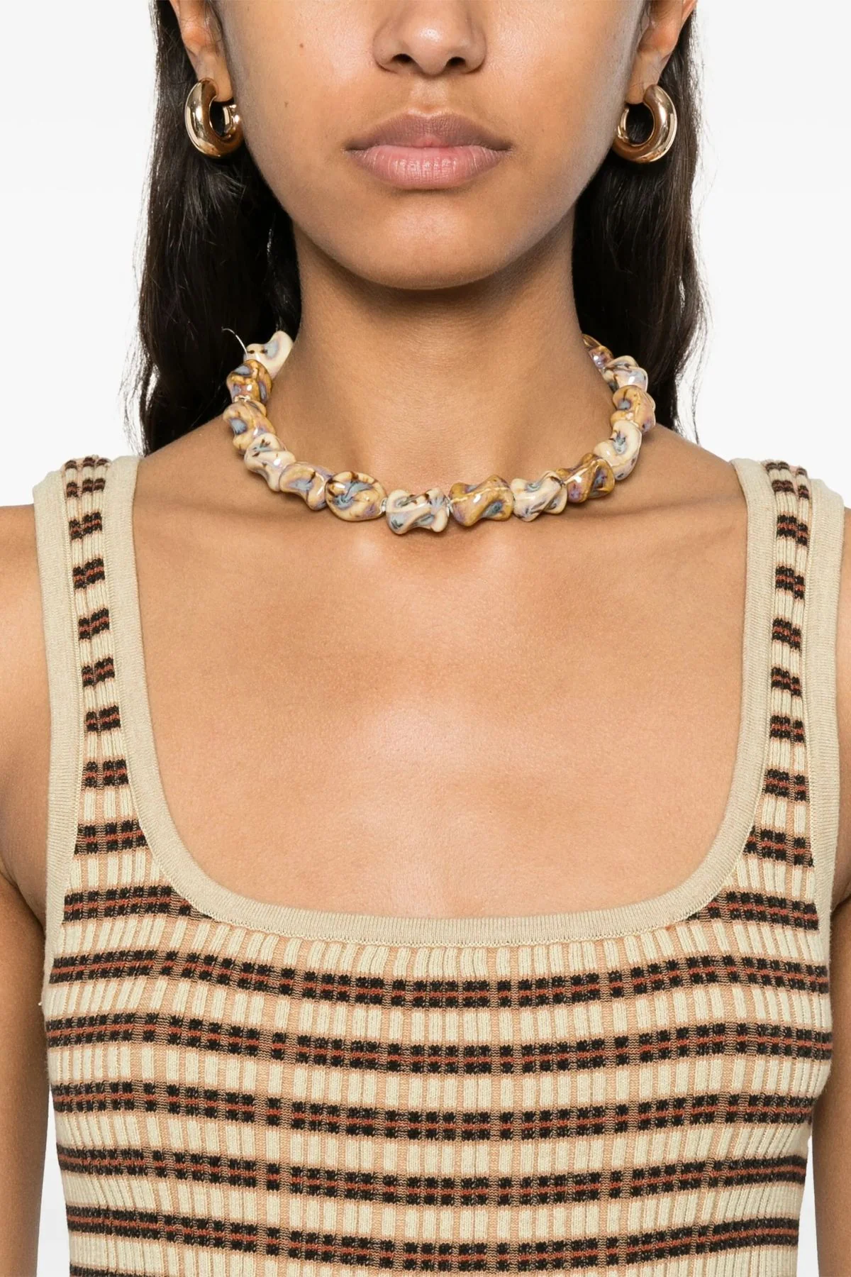 Nanushka Delfine Tank Top - Multicolour Stripe - Image 5