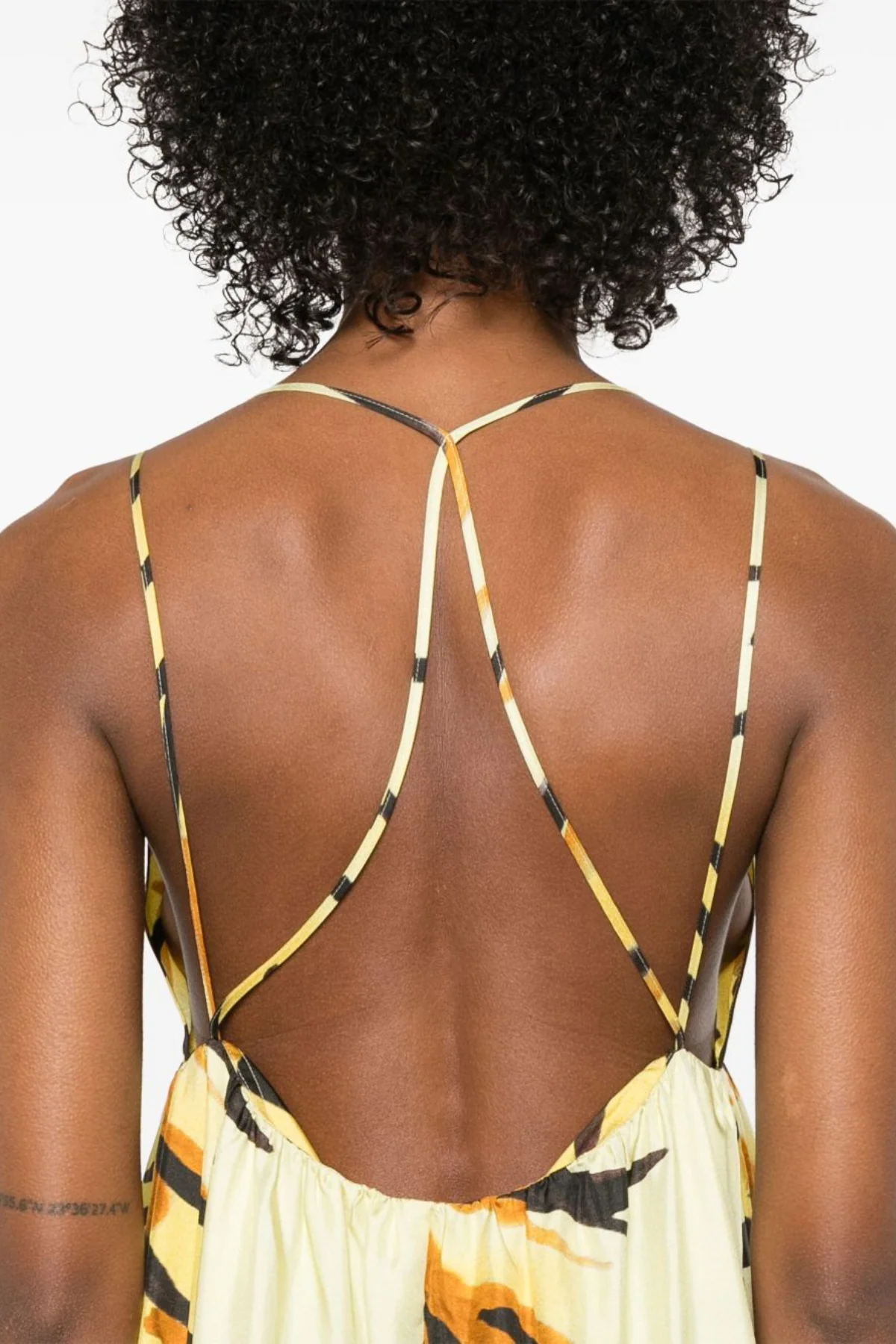 Nanushka Delphy Tiger Print Silk Twill Maxi Dress - Image 4