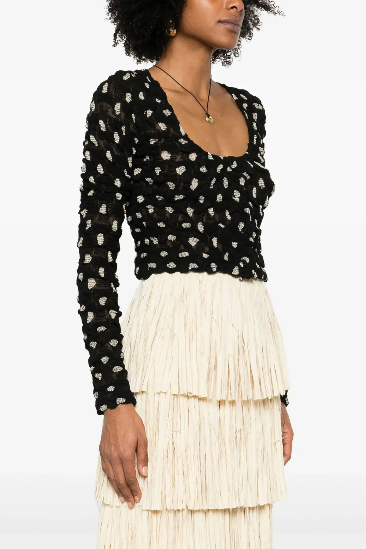 Nanushka Jylan Top - Polka - Image 3