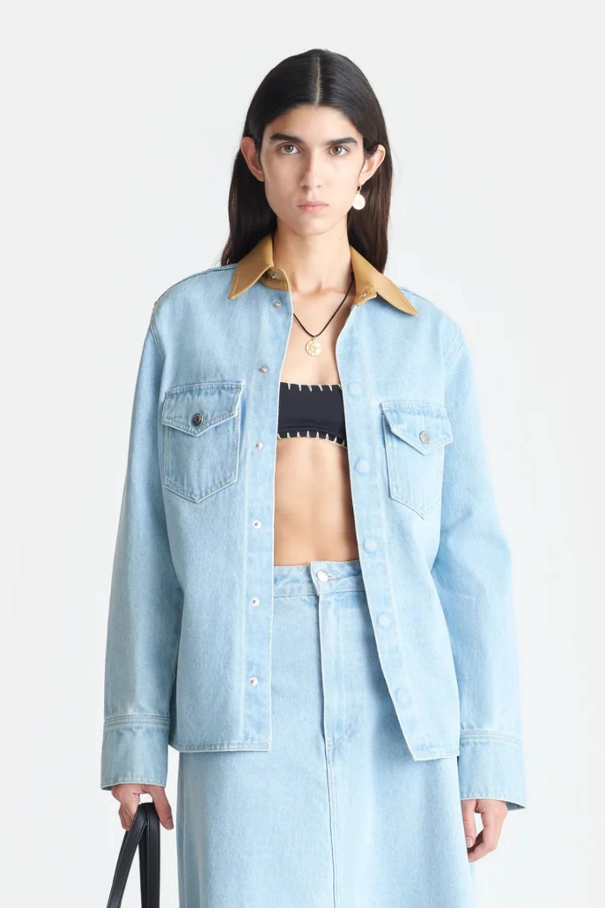 Nanushka Letisa Blouse - Eco Bleach/ Hazel - Image 4
