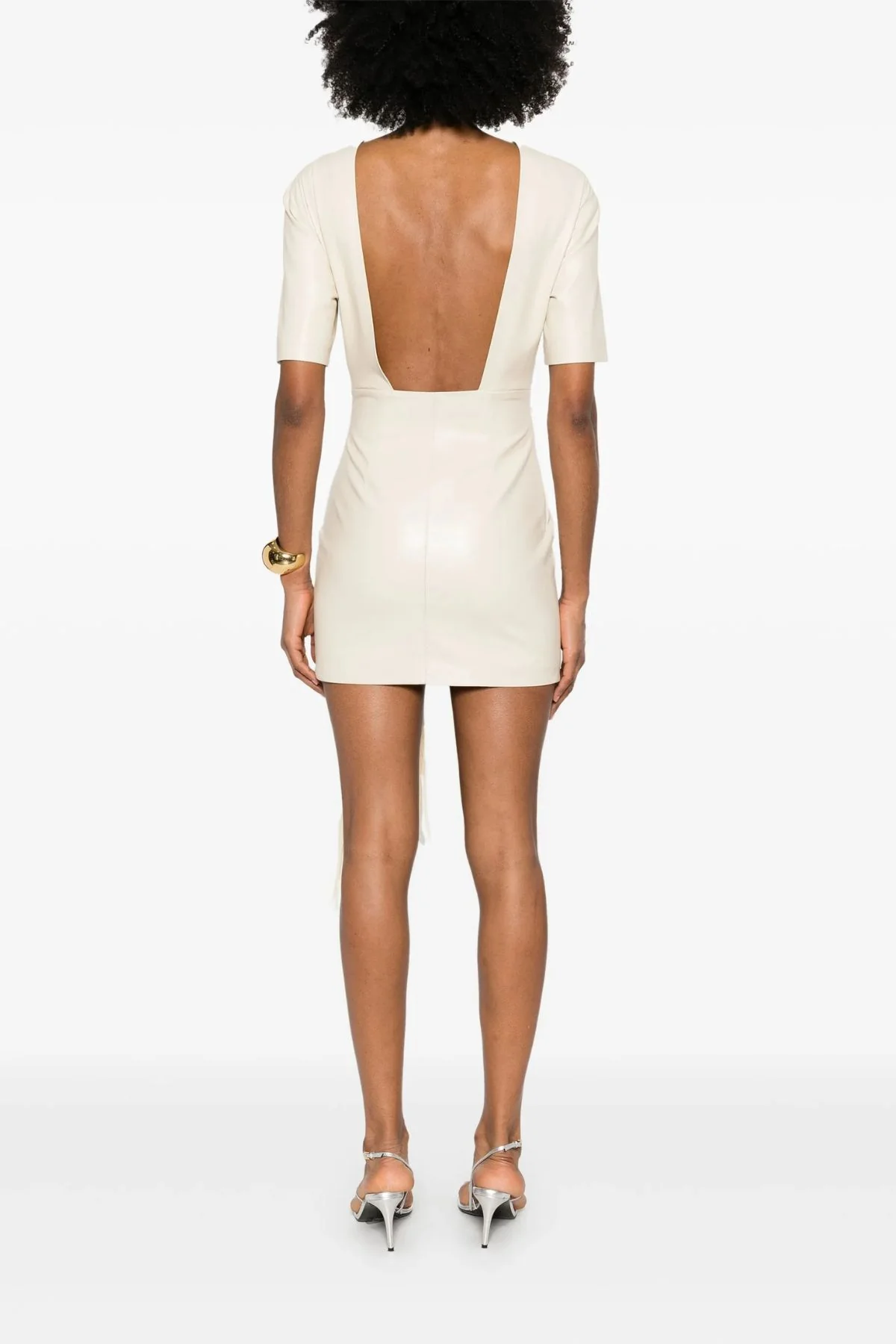 Nanushka Maryl Dress - Chalk/ Cream - Image 4