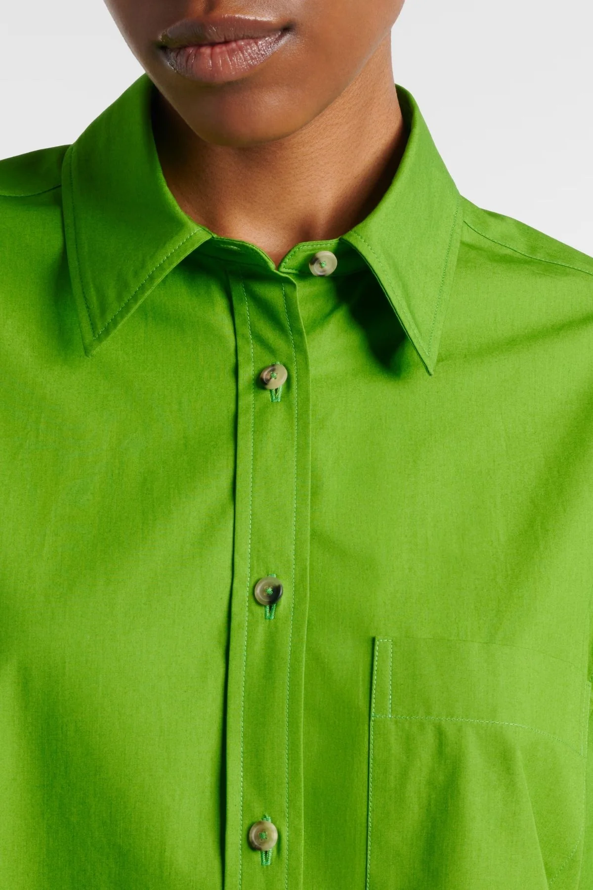 KHAITE Newton Shirt - Absinthe - Image 4