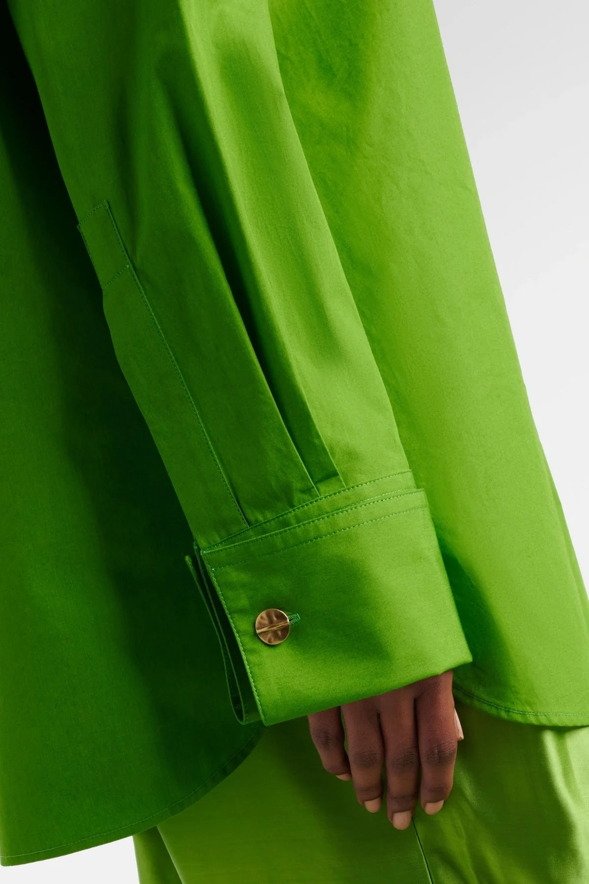KHAITE Newton Shirt - Absinthe - Image 5