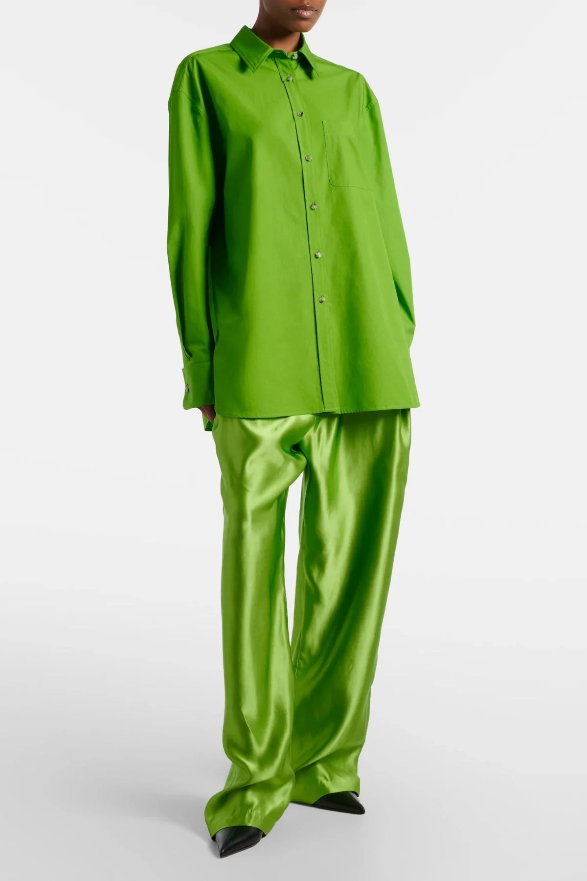 KHAITE Newton Shirt - Absinthe - Image 6