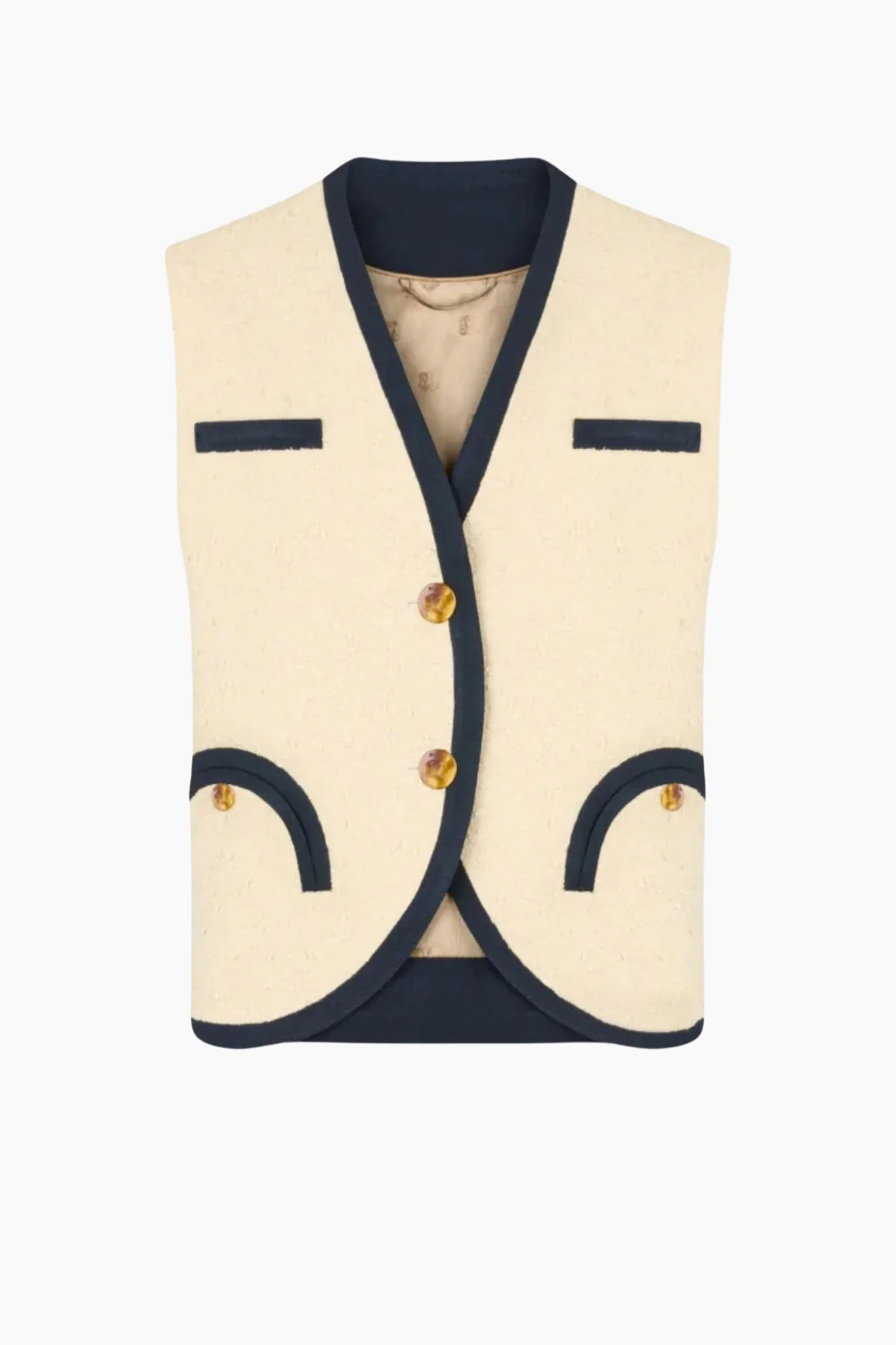 BLAZÉ Milano Orinda Gliss Gilet - Butter
