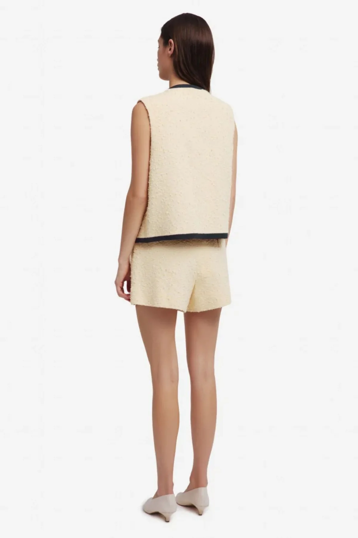 BLAZÉ Milano Orinda Gliss Gilet - Butter - Image 3