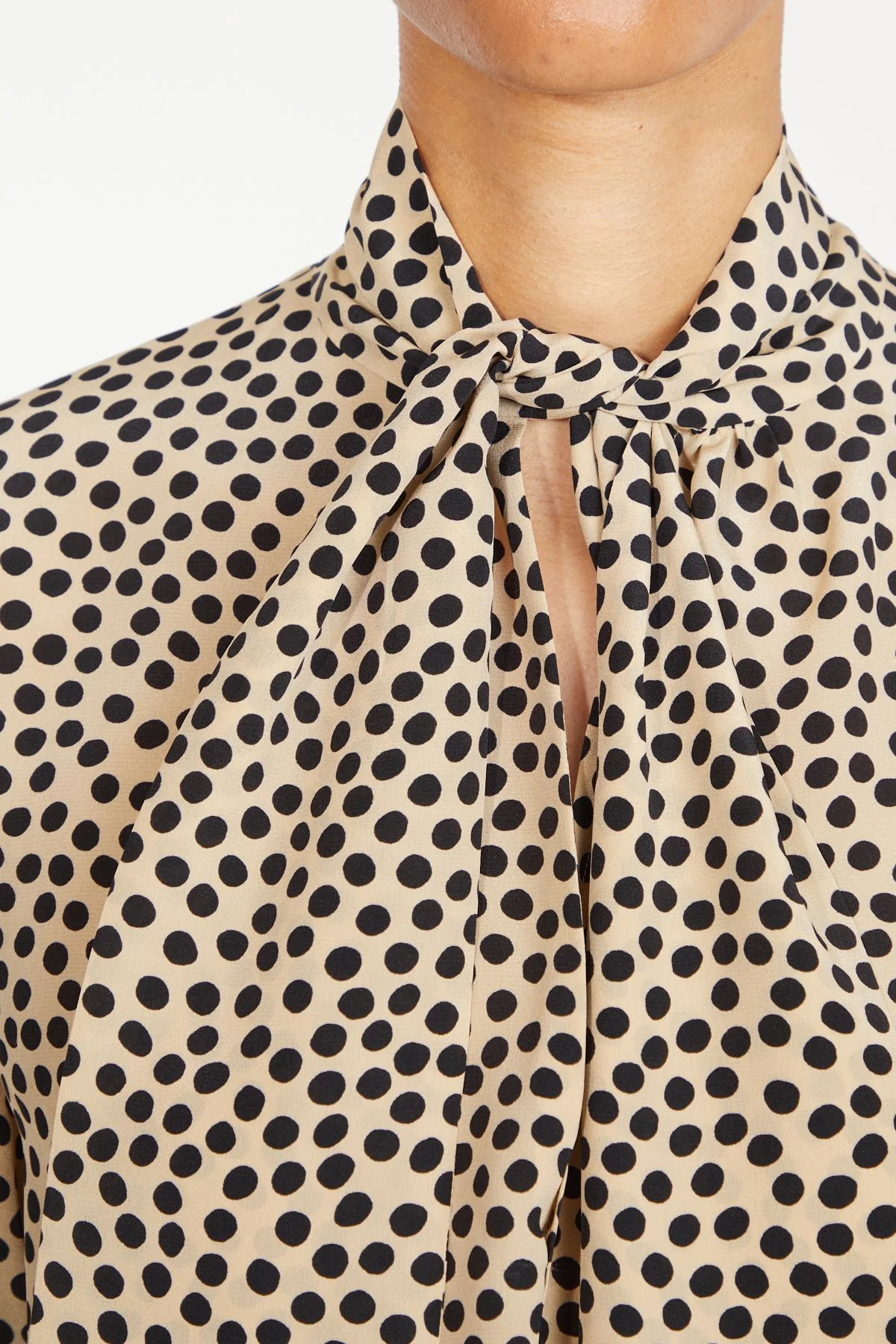 Petar Petrov Dreamland Pussy-Bow Blouse - Cream/ Black - Image 4