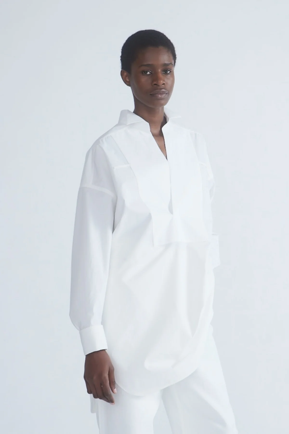 Petar Petrov My Fathers Tunic Cuff Detail Shirt - White - Image 4