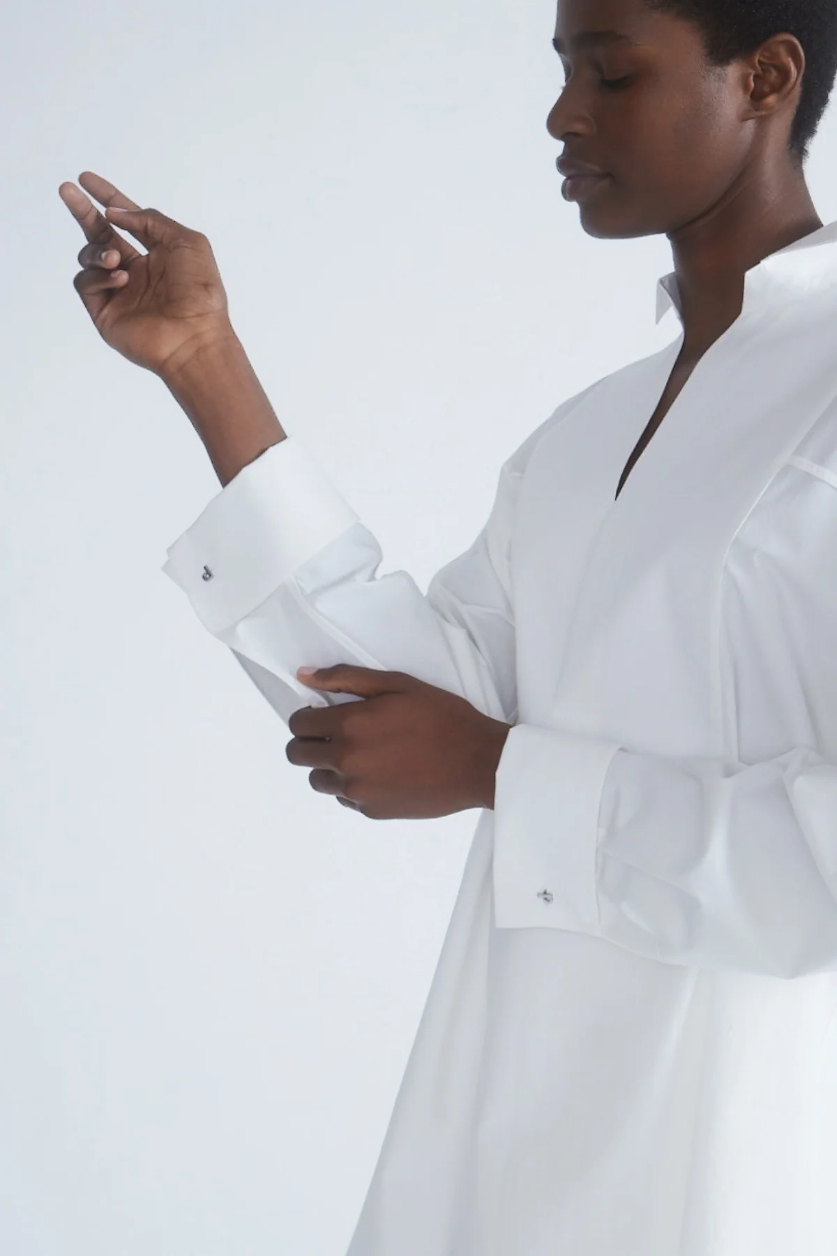 Petar Petrov My Fathers Tunic Cuff Detail Shirt - White - Image 5