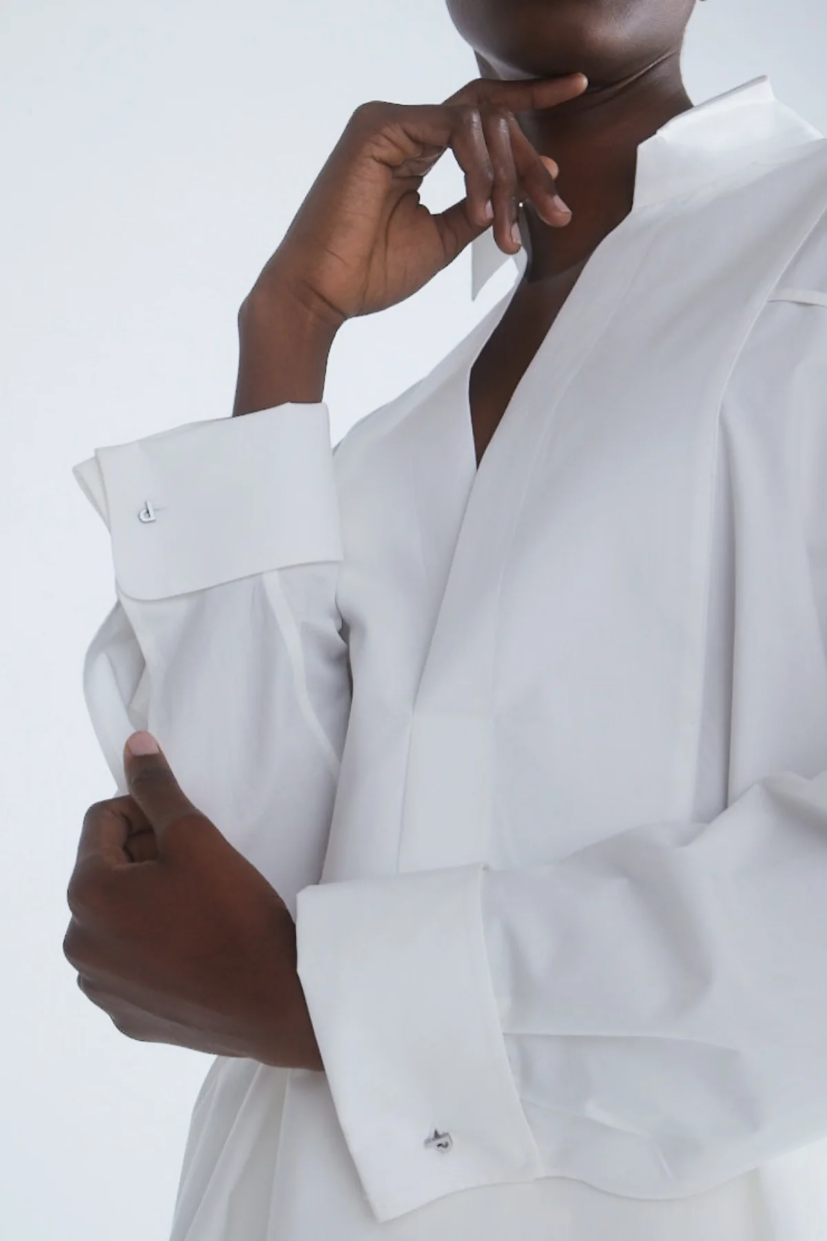 Petar Petrov My Fathers Tunic Cuff Detail Shirt - White - Image 6
