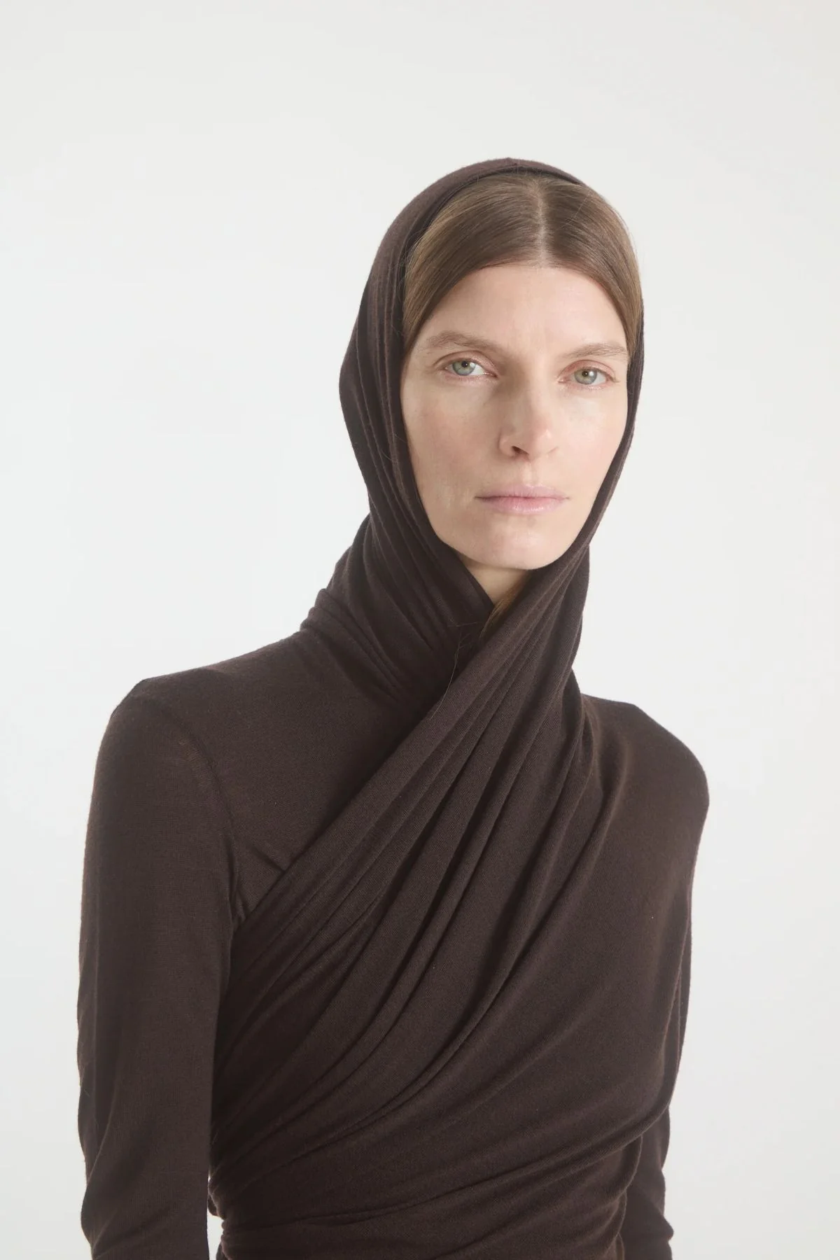 Petar Petrov Shadowline Hoodie Cardigan - Ebony Wood - Image 3