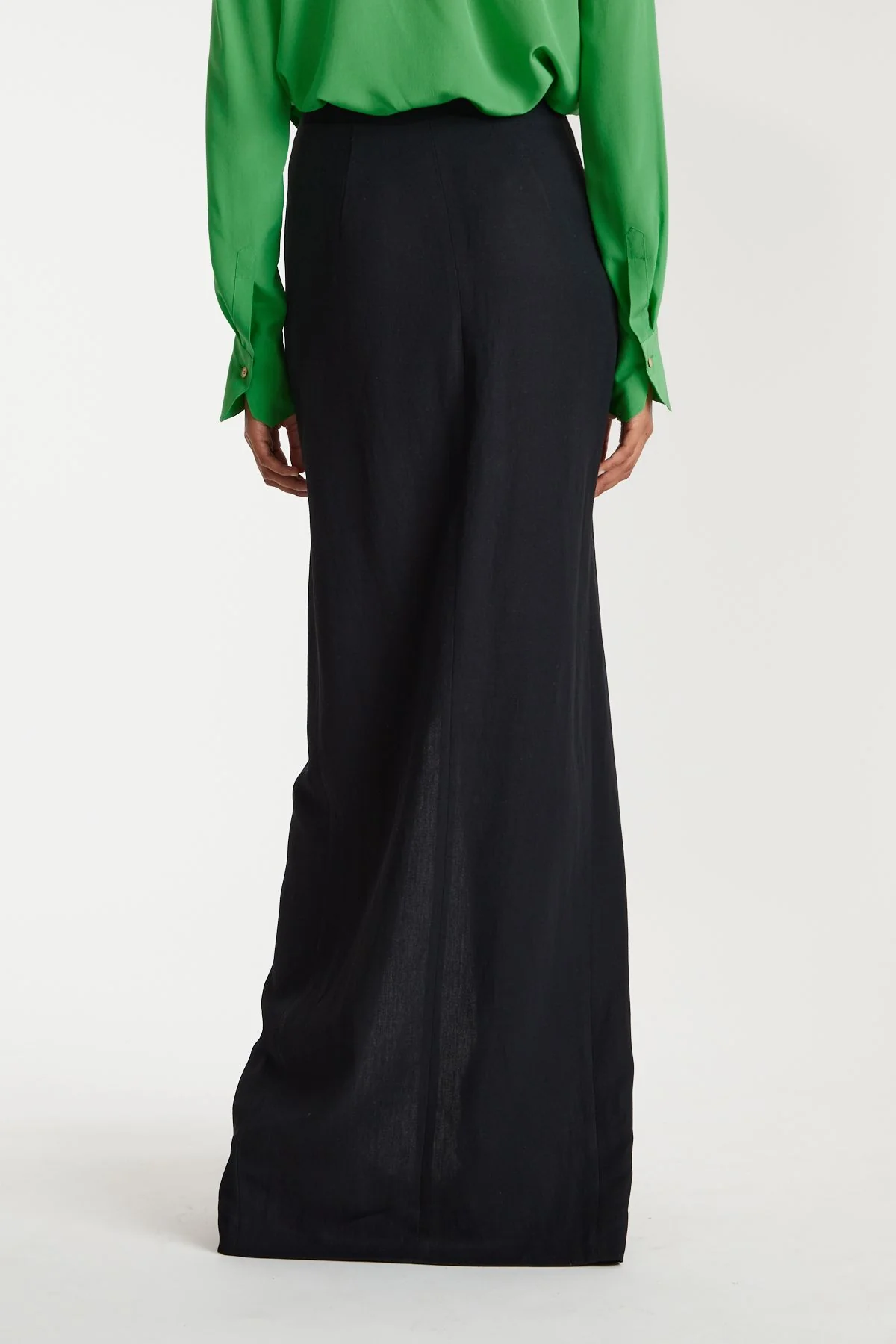 Petar Petrov Slim Fit Maxi Skirt Front Closure - Black - Image 5