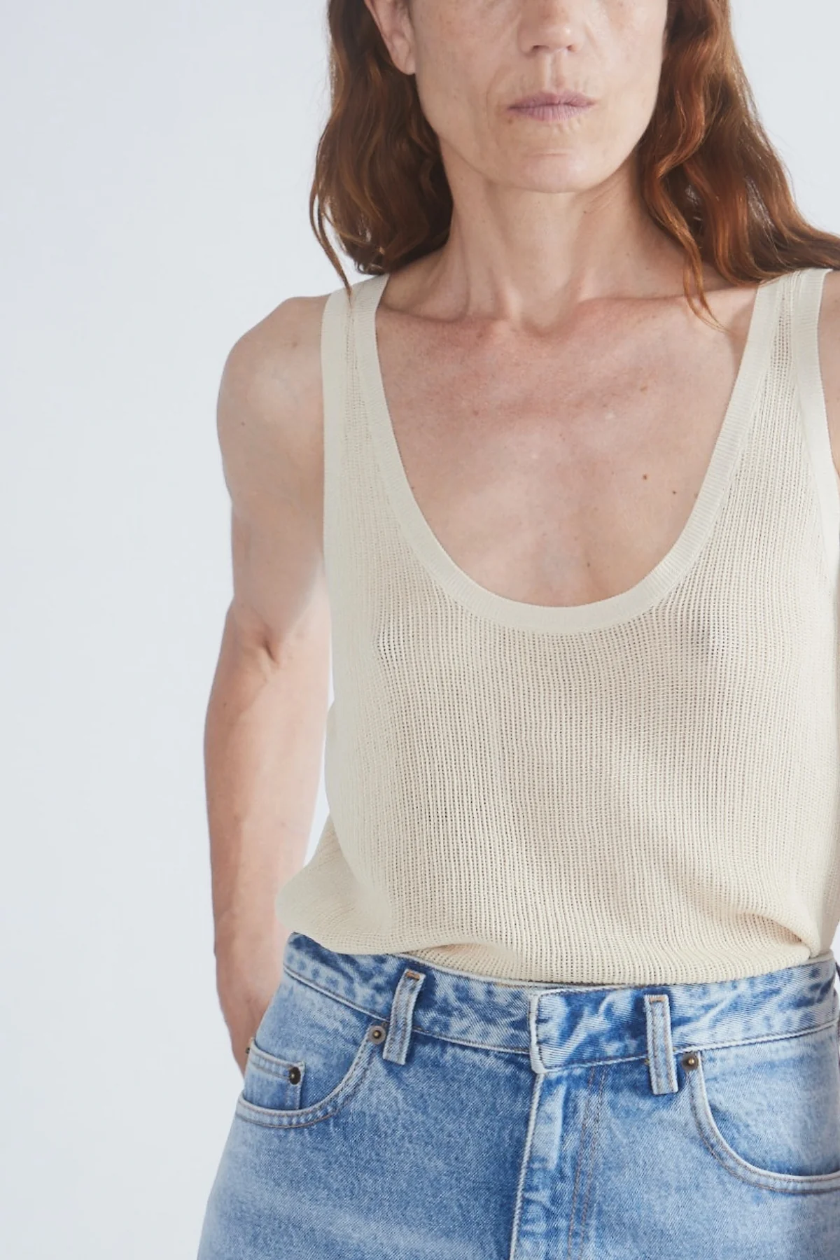Petar Petrov Summer Babe Tank Top - Ivory - Image 3