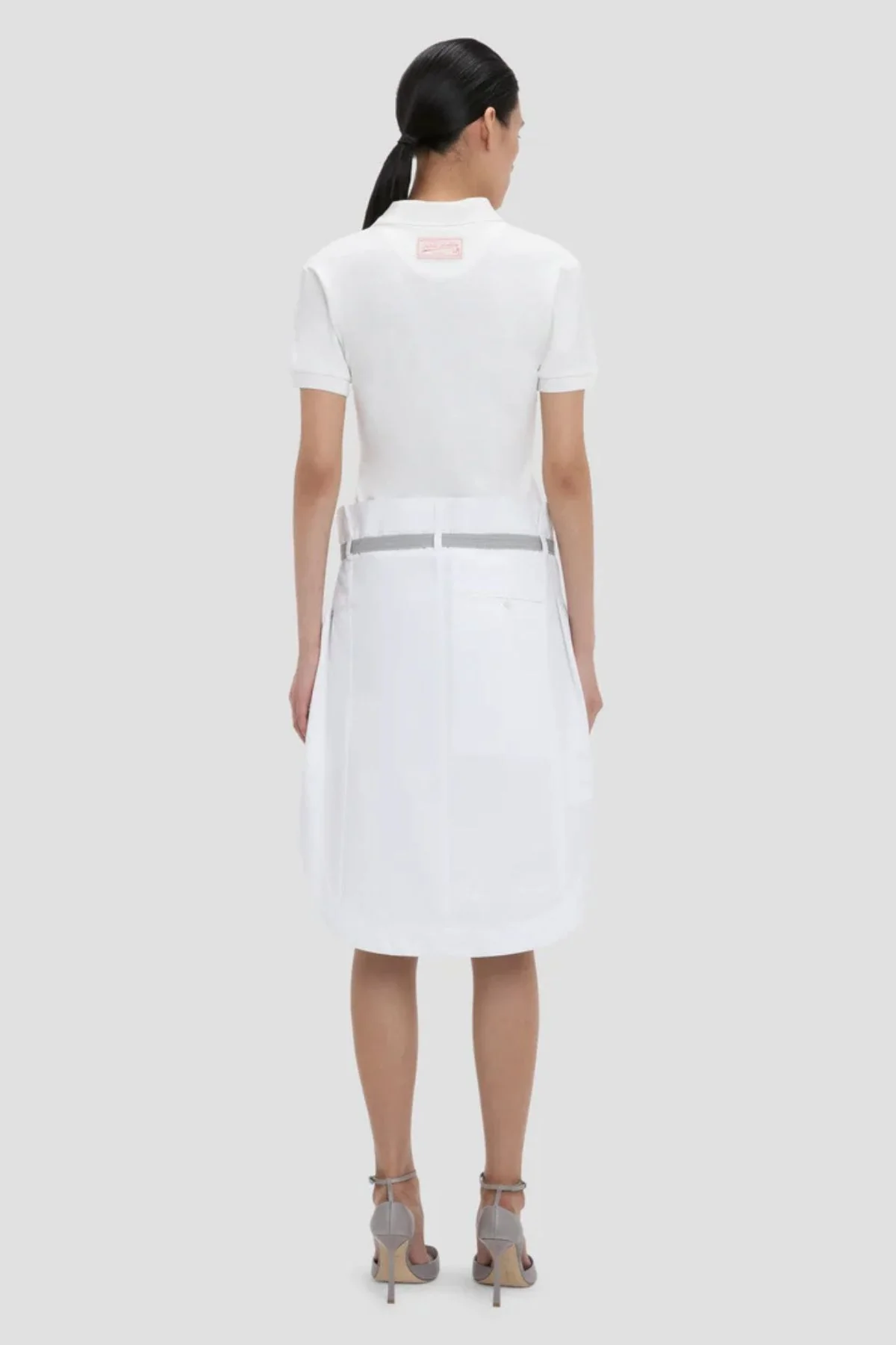 Victoria Beckham Polo Collar Top - White - Image 4