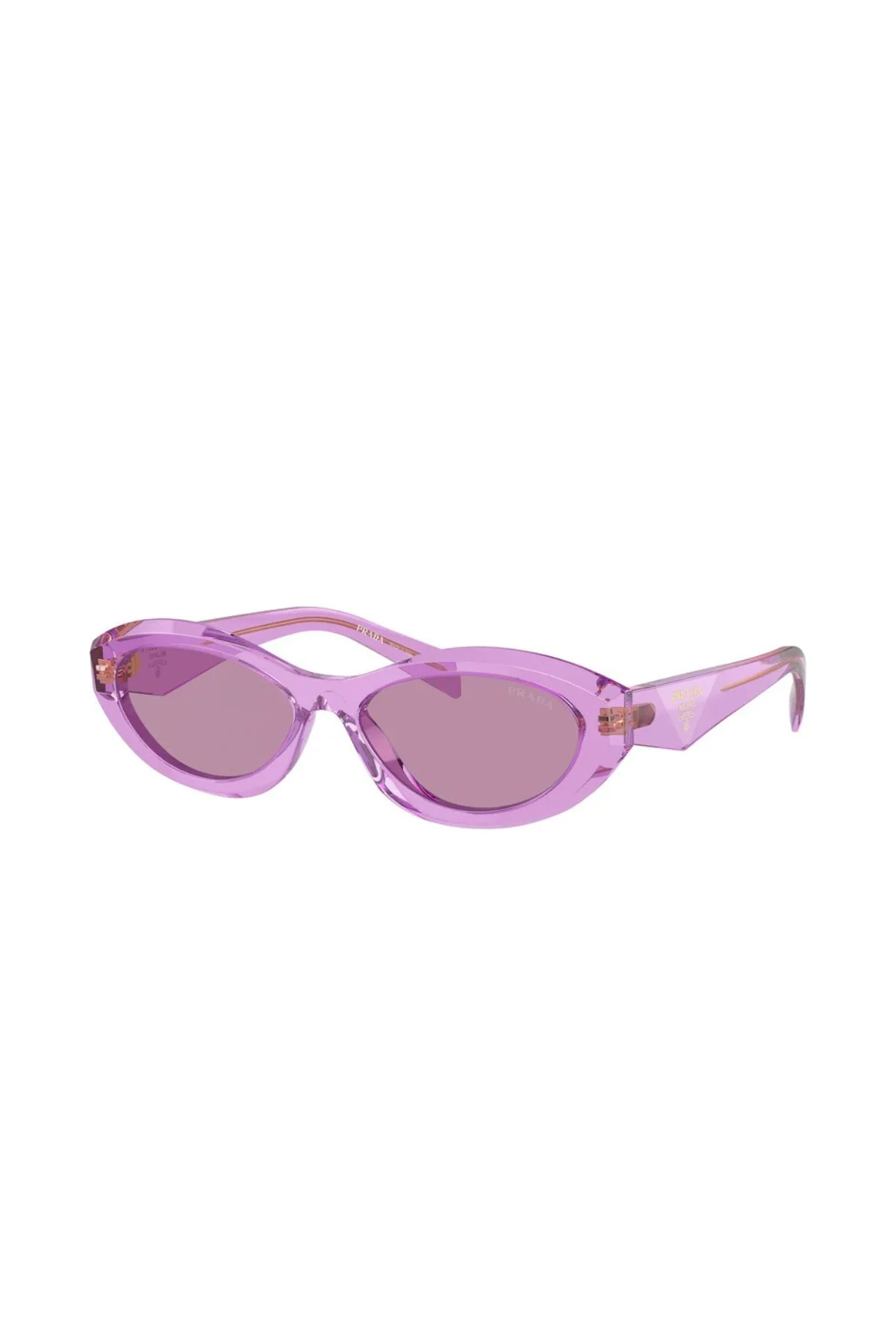 Prada Sunglasses - Transparent Amethyst W/ Dark Violet Mirror Silver - Image 2