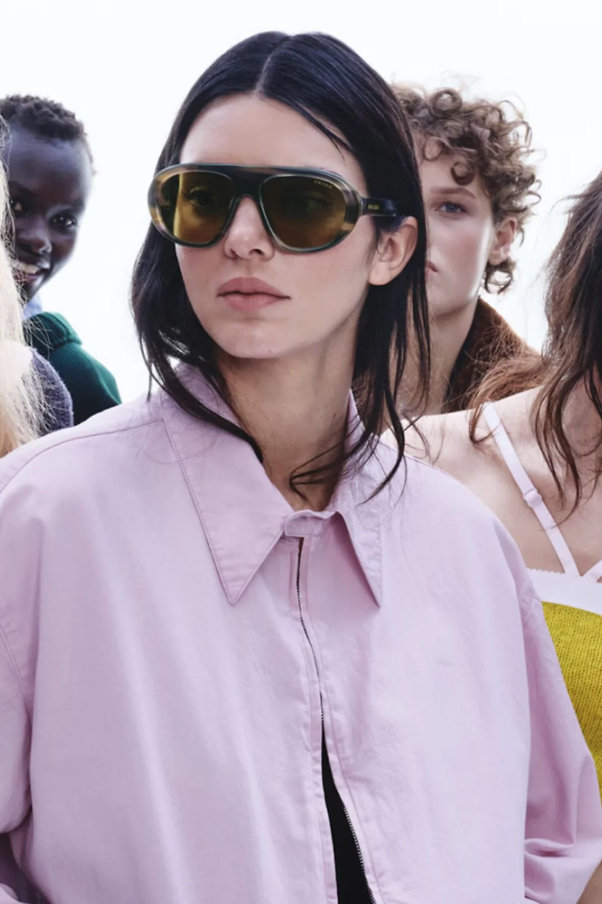 Prada Sunglasses - Striped Laguna/ Green Olive - Image 2