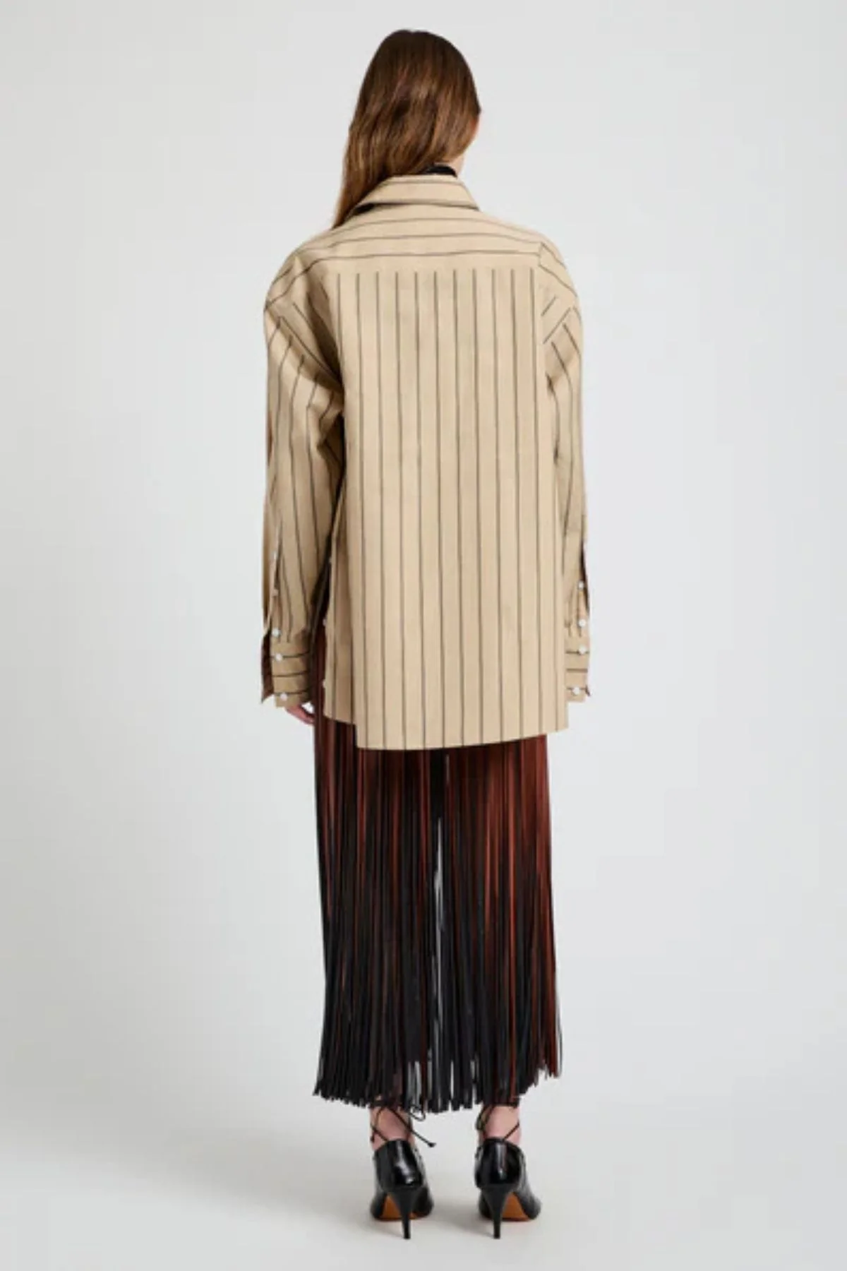 Proenza Schouler Addy Top - Taupe Multi - Image 3