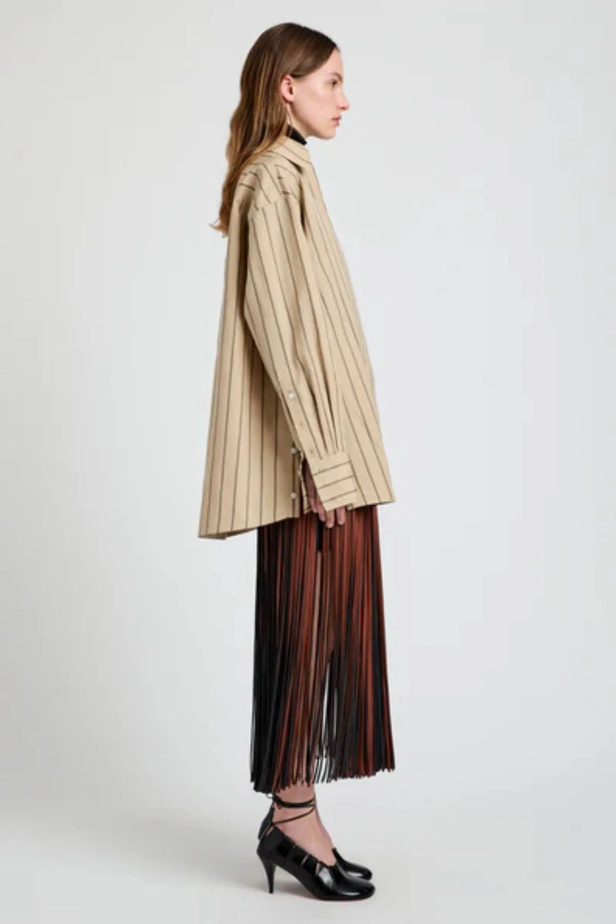 Proenza Schouler Addy Top - Taupe Multi - Image 4