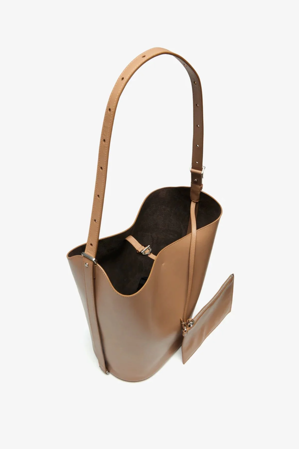 Proenza Schouler Brant Bucket Bag in Smooth Calf - Cumin - Image 6