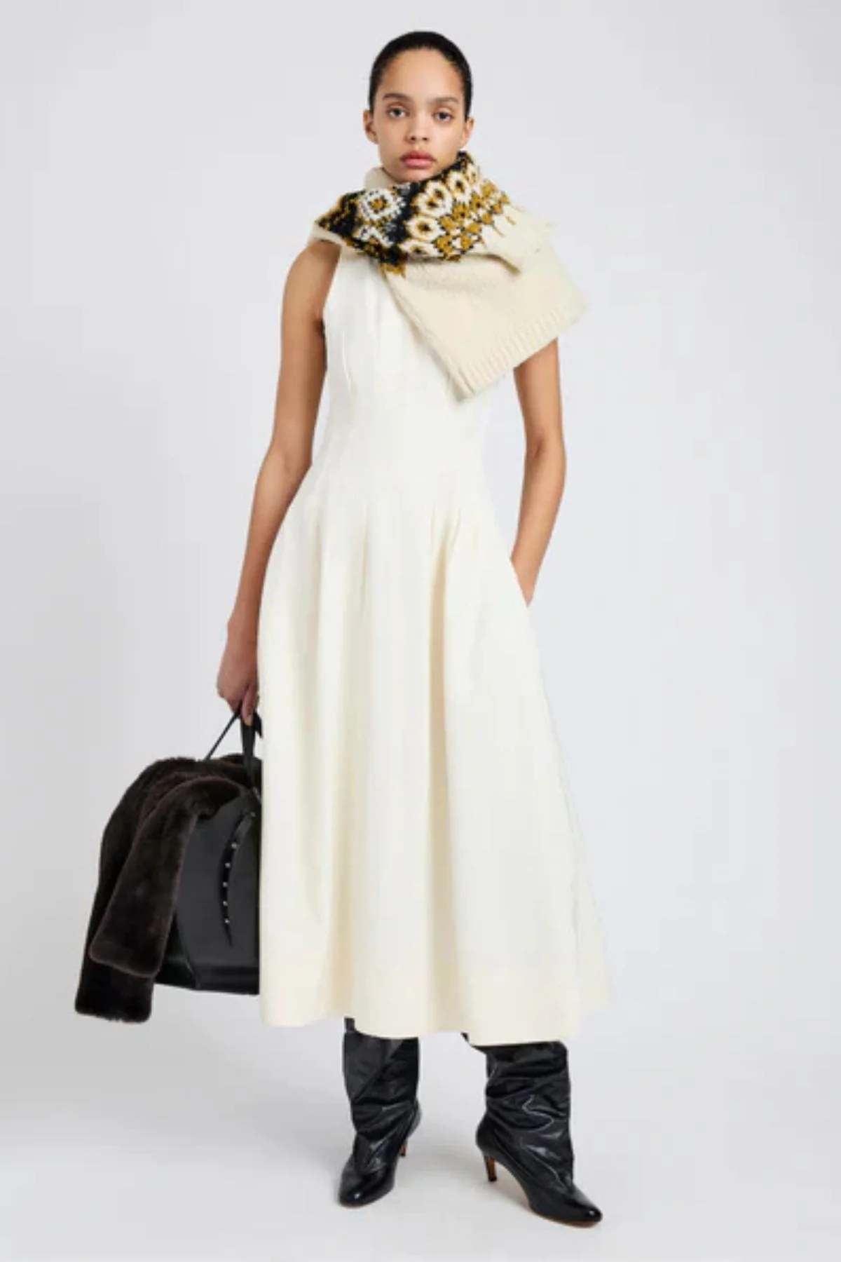 Proenza Schouler Bronwyn Dress - Bone - Image 2