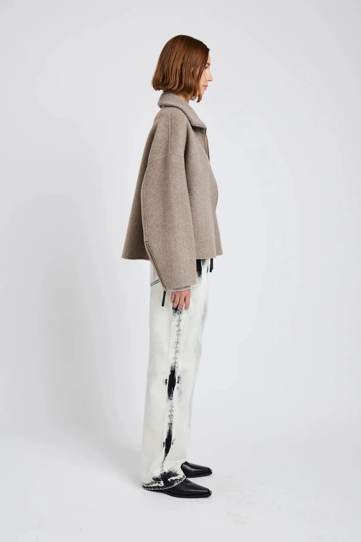 Proenza Schouler Carina Jacket - Walnut Melange - Image 3
