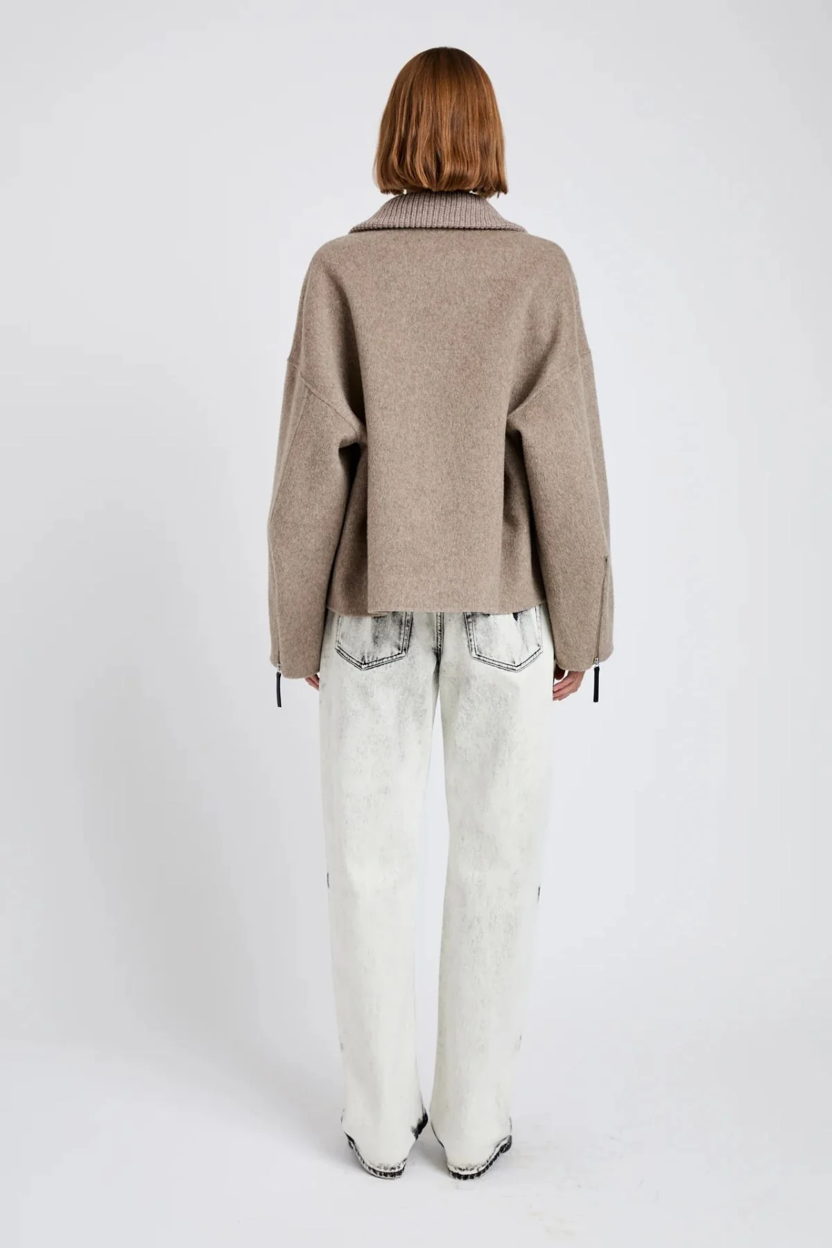 Proenza Schouler Carina Jacket - Walnut Melange - Image 4