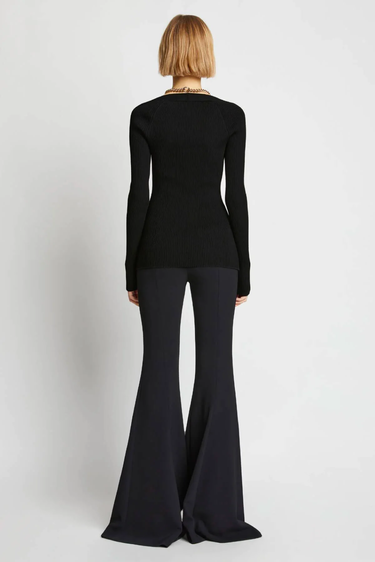 Proenza Schouler Viscose Knit Top - Black - Image 3