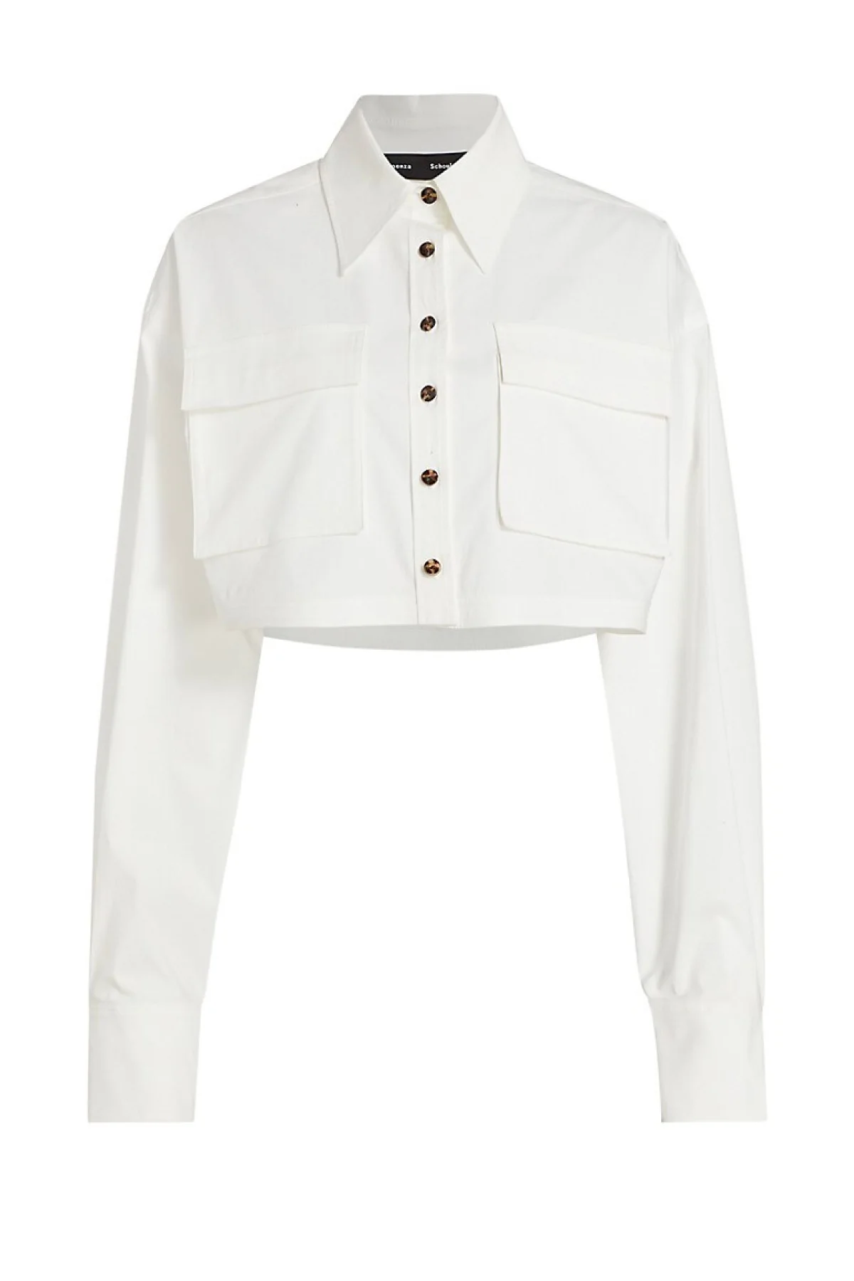 Proenza Schouler Crop Shirt - White